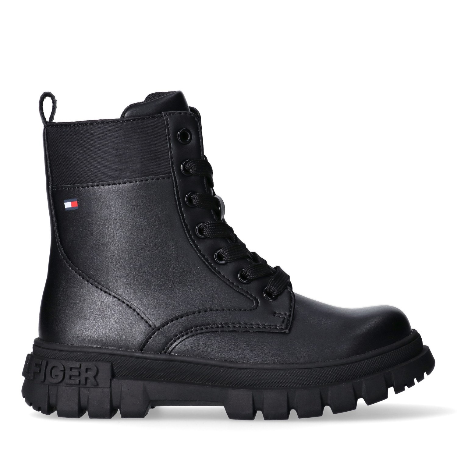 Tommy Hilfiger Schnürboots, Biker Boots, Winterboots mit Blockabsatz