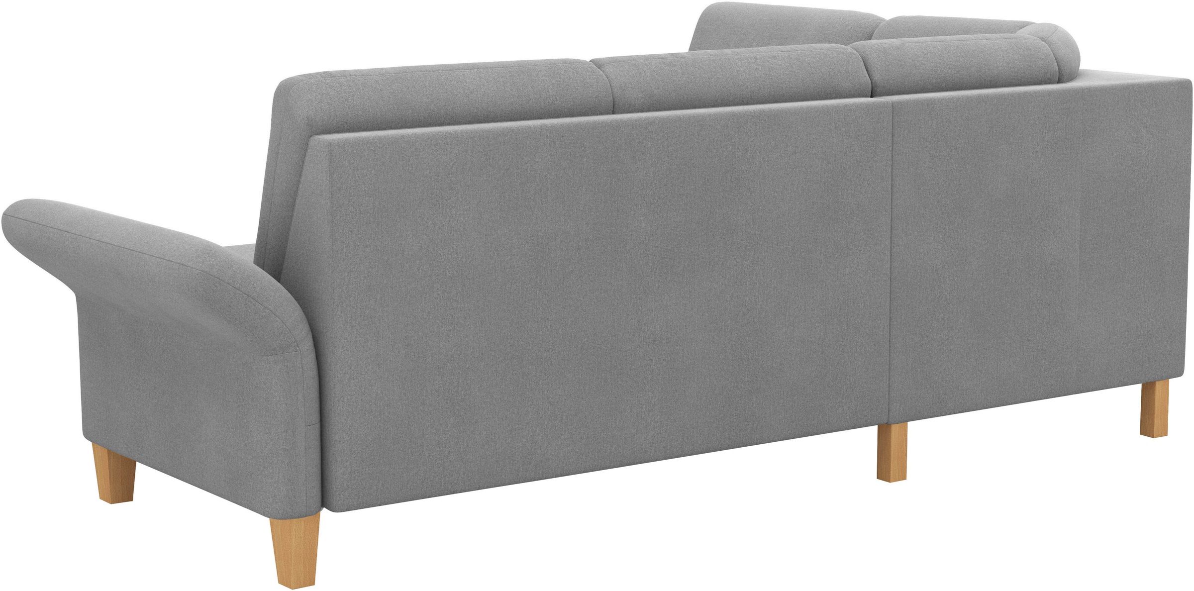 Home affaire Ecksofa »Rochelle«, wahlweise mit Armlverstellung, Klappbett mit Rollen & Bettkasten
