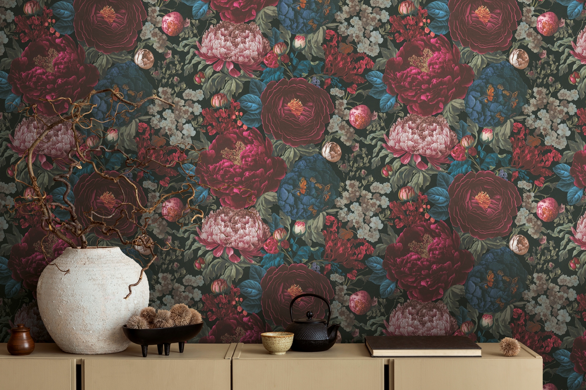 living walls Vliestapete »Michalsky 6 florale Tapete Mustertapete Blumen Blumen« matt glatt Vliestapete Blumentapete für Schlafzimmer Küche Wohnzimmer Floral Flur