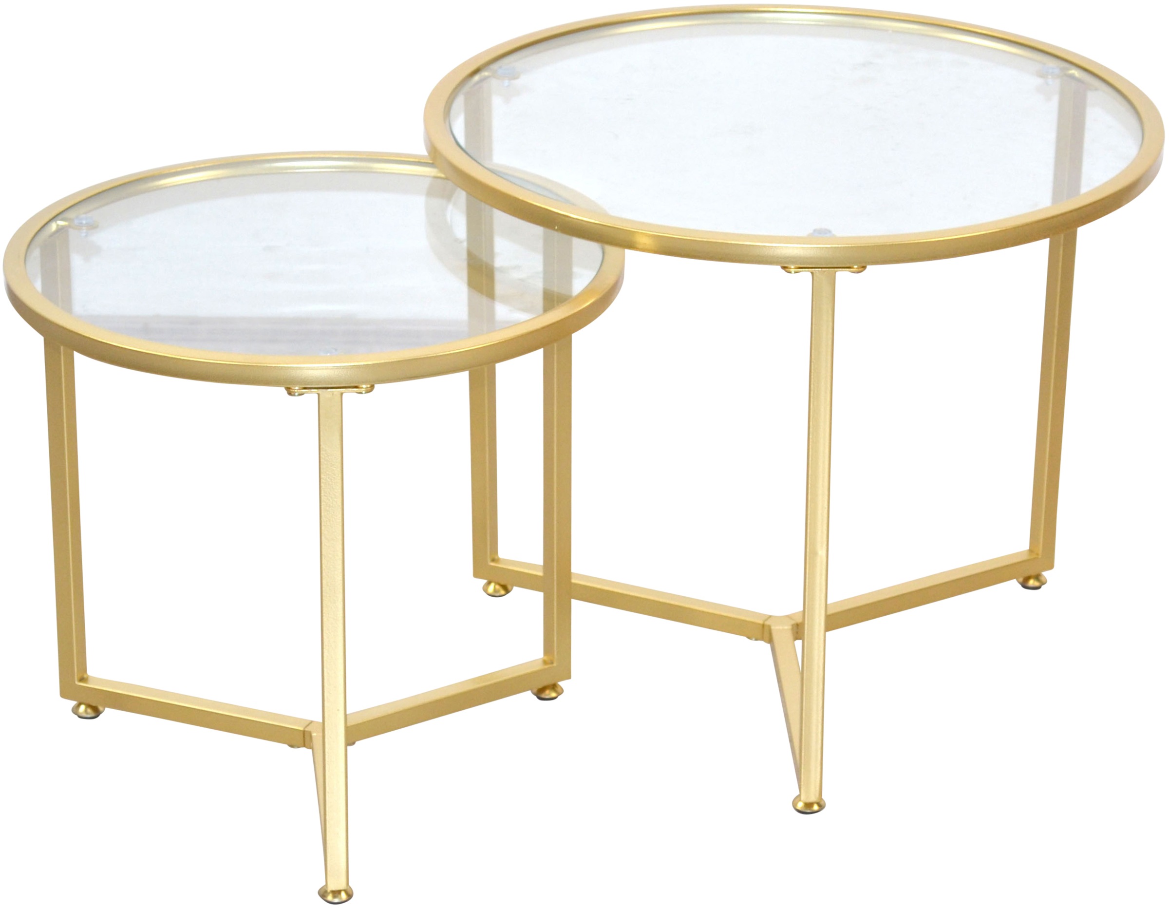 ACTONA GROUP Satztisch »Alina«, (Set, 2 St., 2tlg. Set), Sicherheits-Klargl günstig online kaufen