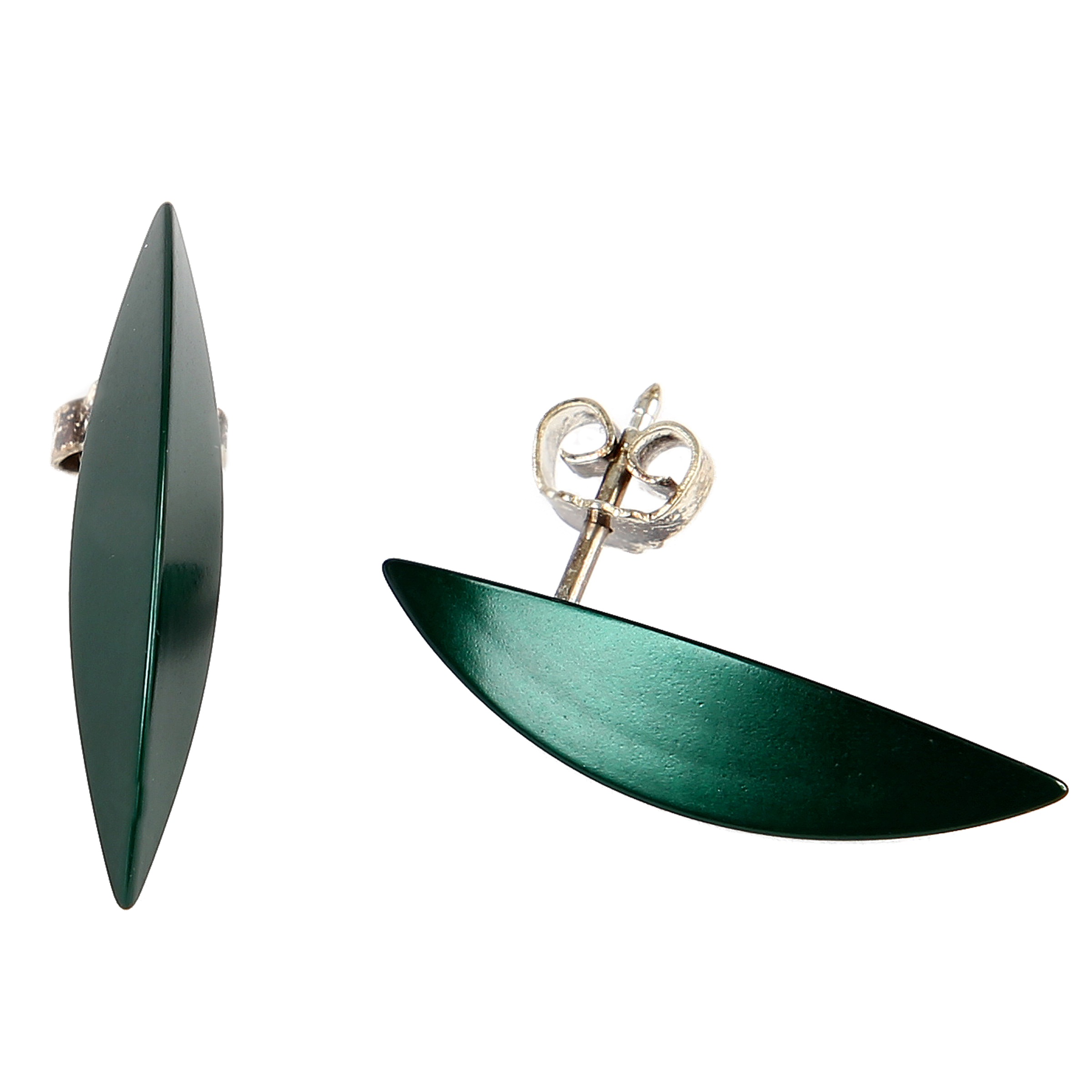 DEMARIE Paar Ohrstecker »eloxiertes Aluminium« grün