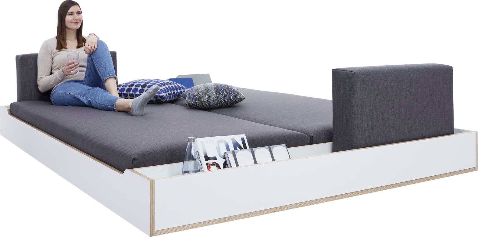 Bild von Müller SMALL LIVING Futonbett »MAUDE Bett«, Überlänge 210 cm