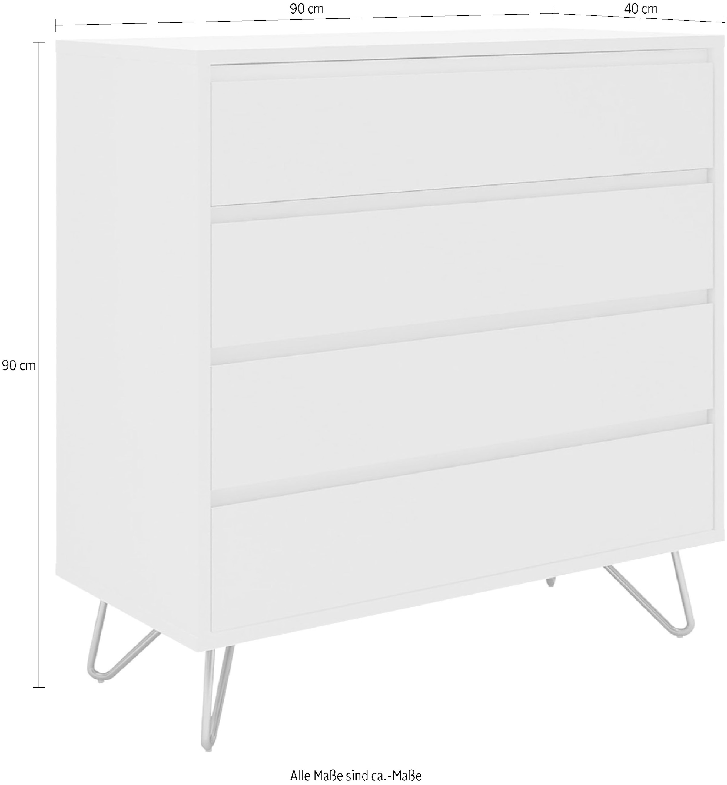 SalesFever Kommode, in tollen Farben, Sideboard, Flurschrank, Anrichte