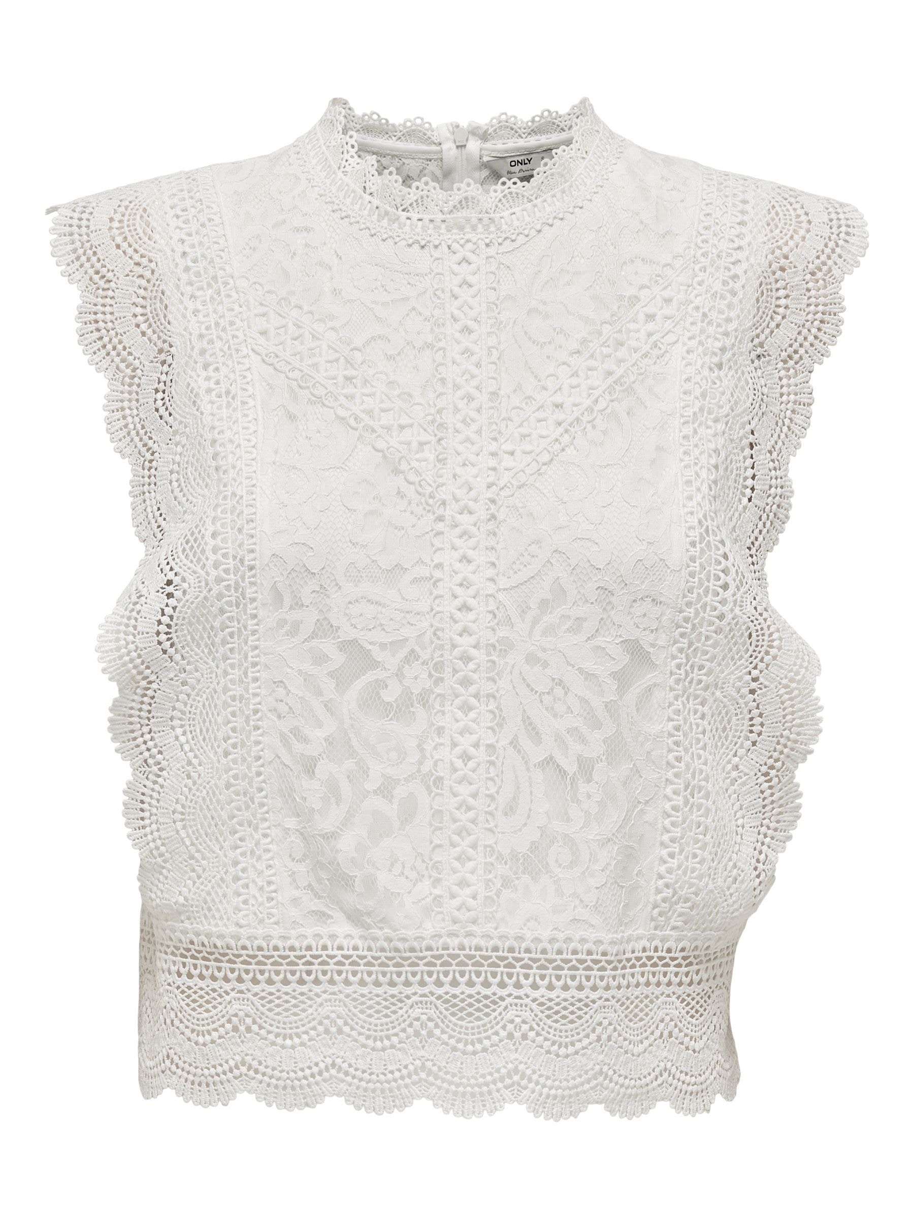 ONLY Spitzenshirt »ONLKARO S/L LACE TOP NOOS WVN«