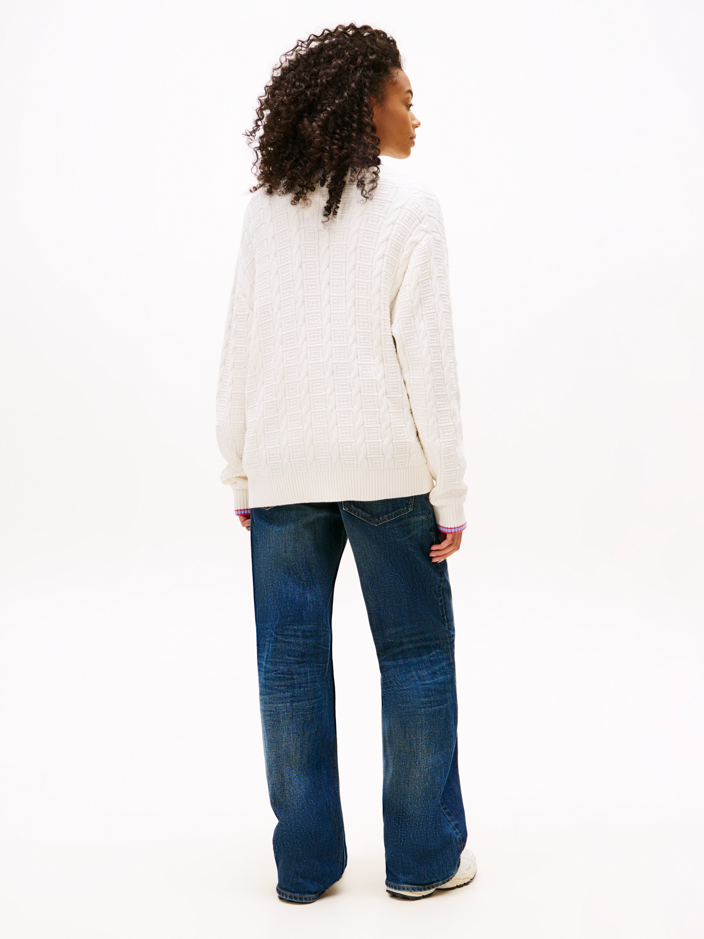 Tommy Jeans Strickjacke »TJW CABLE CARDIGAN« mit Zopfmuster