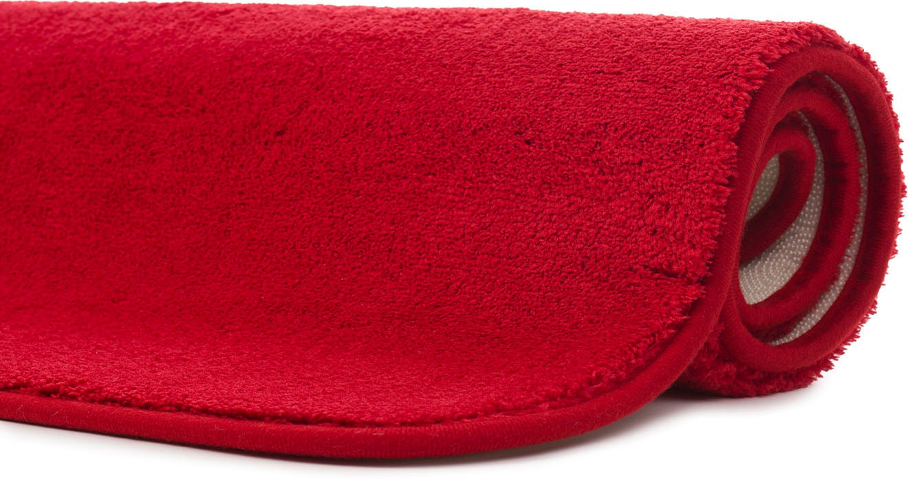 Gözze Badematte »Rio Premium« Höhe 18 mm rutschhemmend beschichtet fußbodenheizungsgeeignet | schnell trocknend Badteppich, Uni Farben, waschbar, rechteckig & rund erhältlich