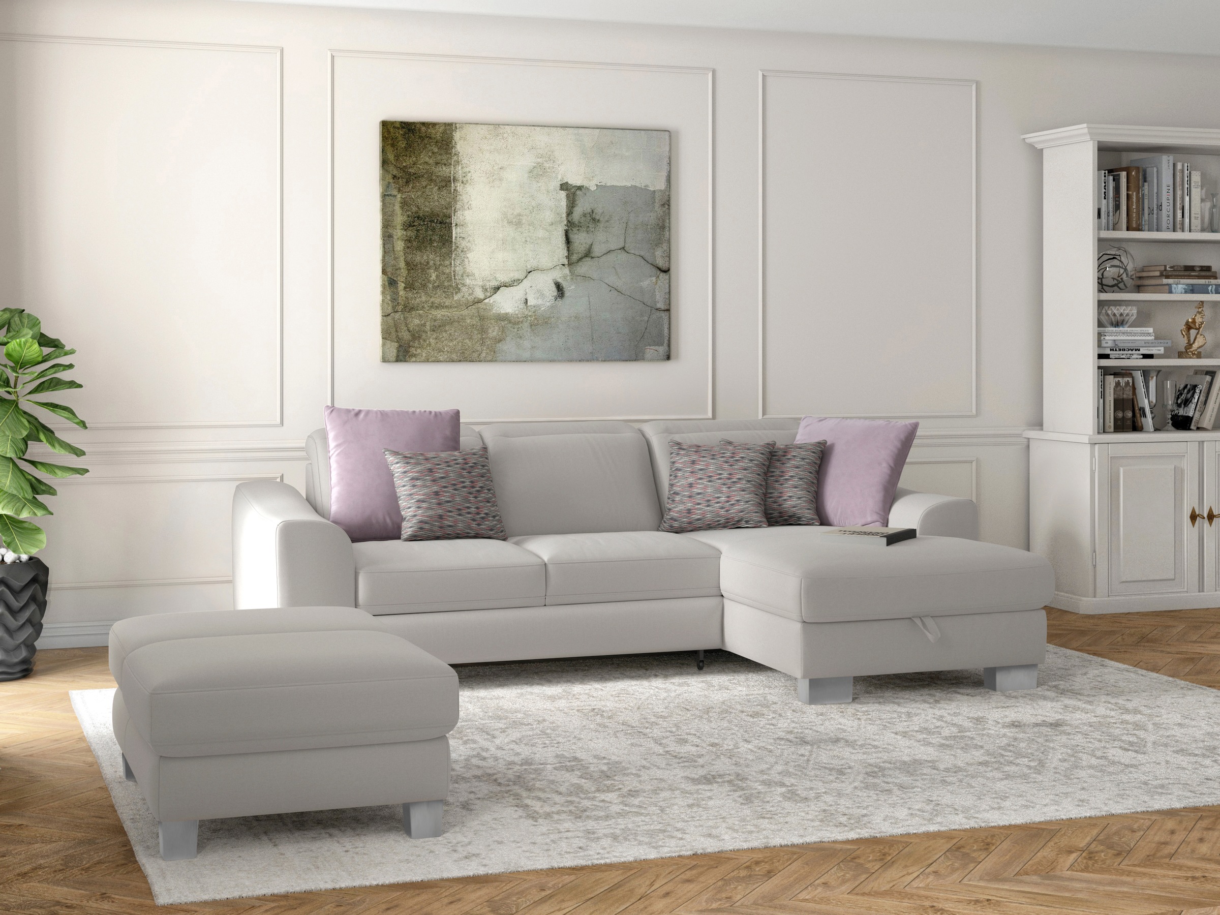 sit&more Ecksofa »Dundee L-Form«, mit Federkern und Edelstahlfüßen, wahlwei günstig online kaufen