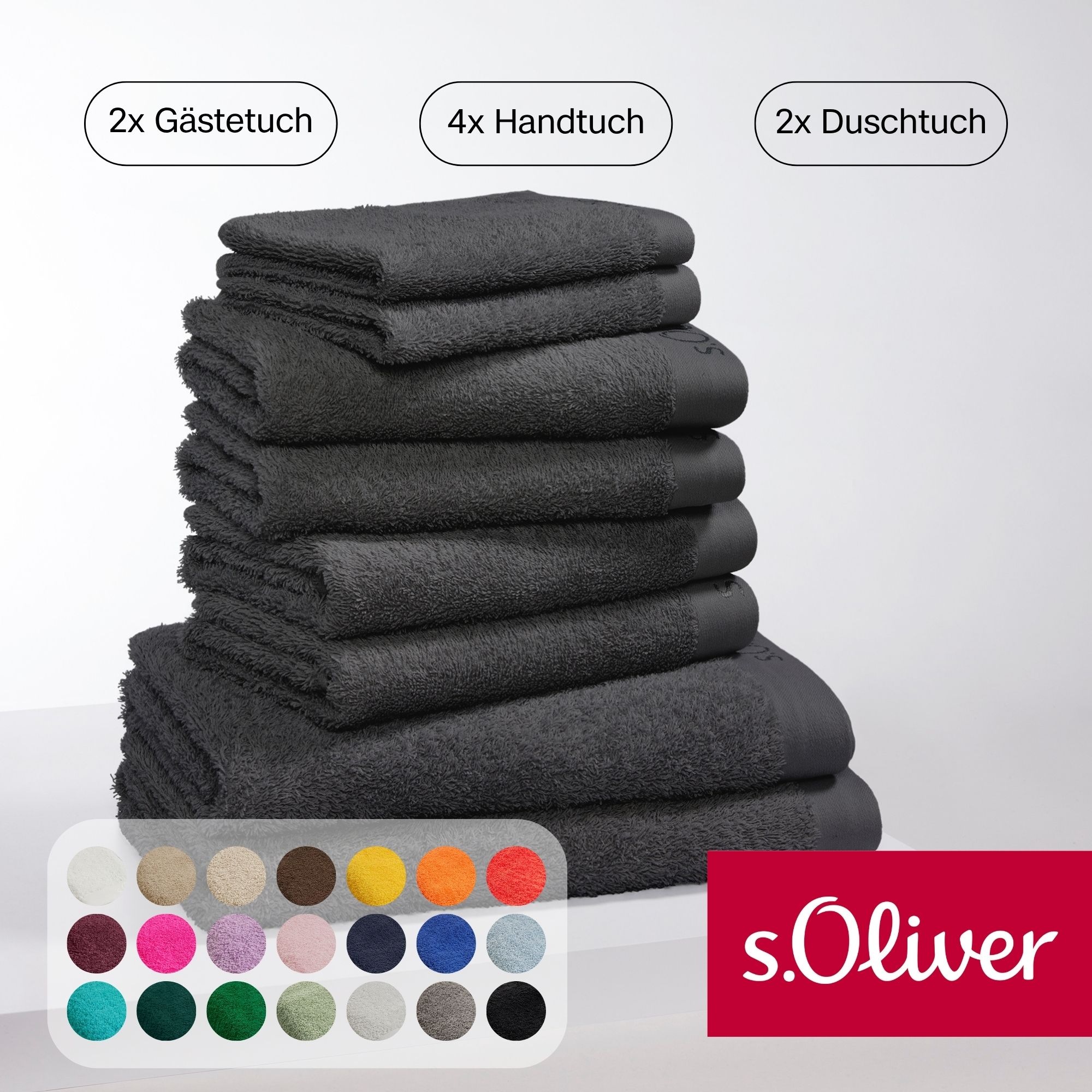 s.Oliver Handtuch Set »s.Oliver, Premium Qualität, 600 gr/m²«, Set, 8 tlg., günstig online kaufen