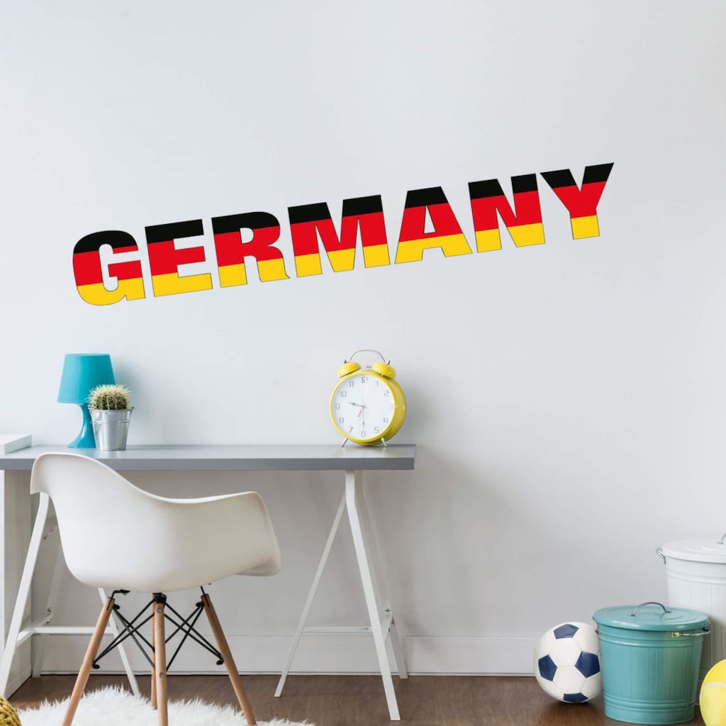 Wall-Art Wandtattoo »Fußball Germany Schriftzug«, (1 St.)