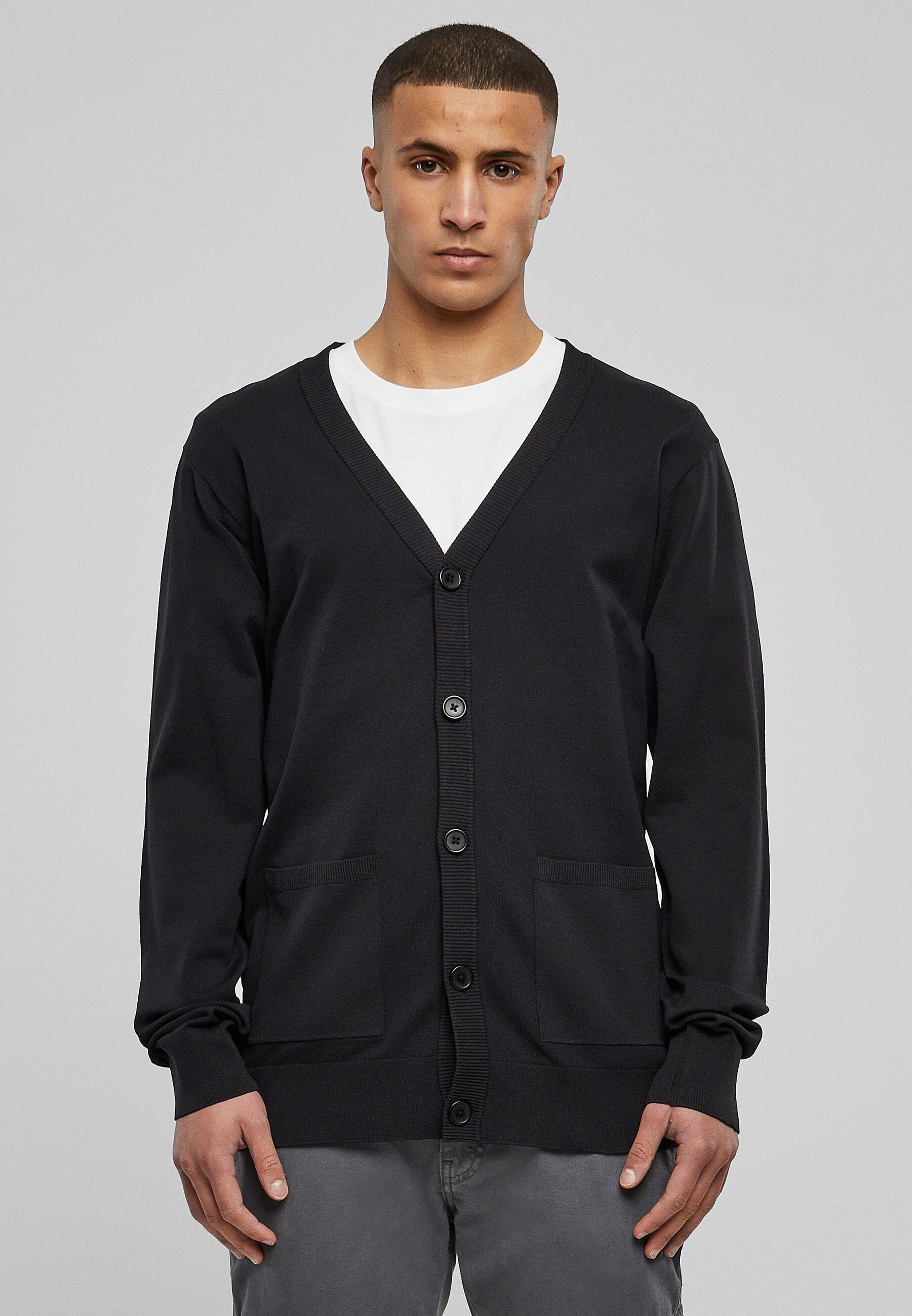 URBAN CLASSICS Outdoorjacke »Urban Classics Herren Fine Cardigan« 1 Stk. tlg. ohne Kapuze