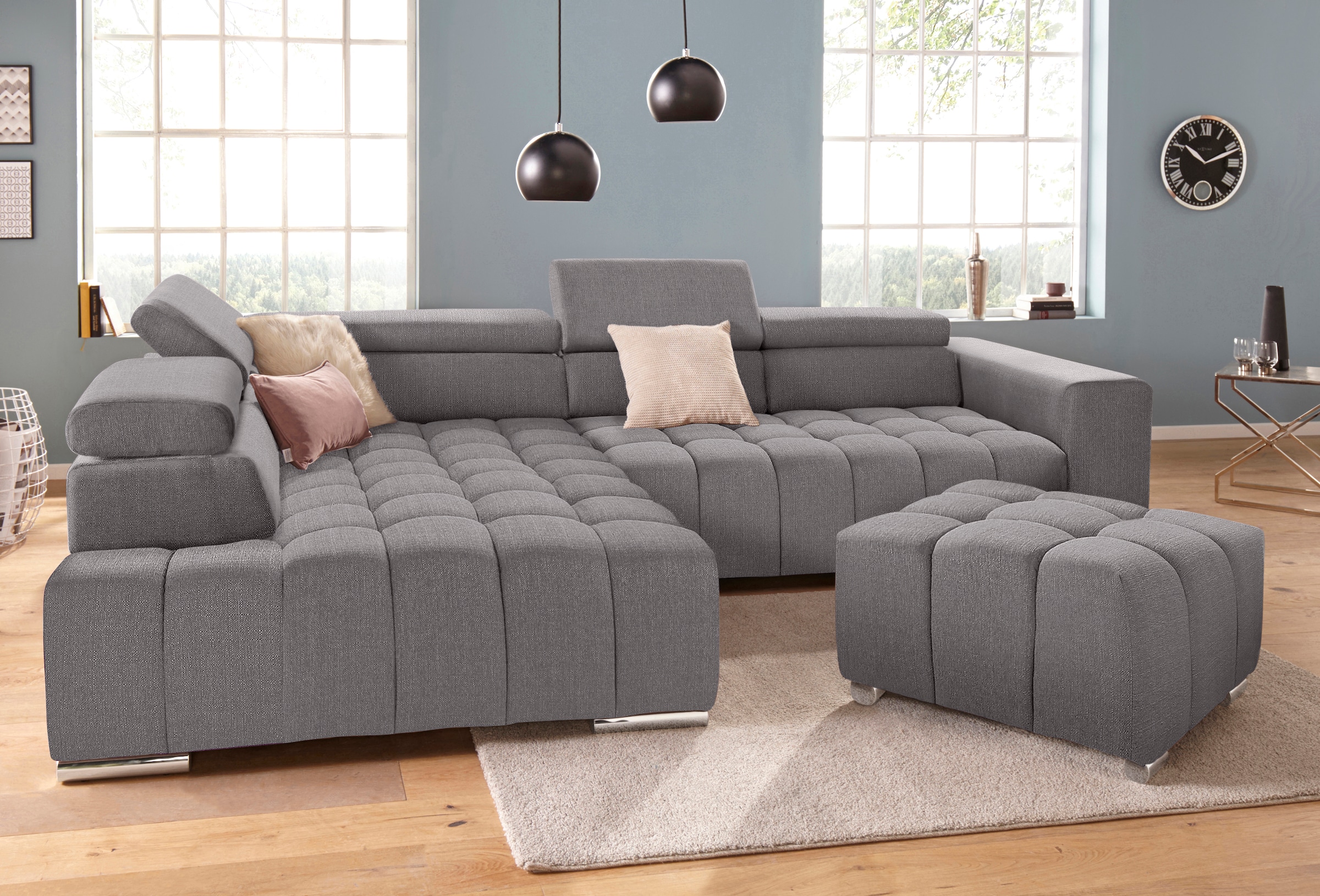exxpo - sofa fashion Hocker »Elias hochwertig und elegant, mit tollem Sitzkomfort«
