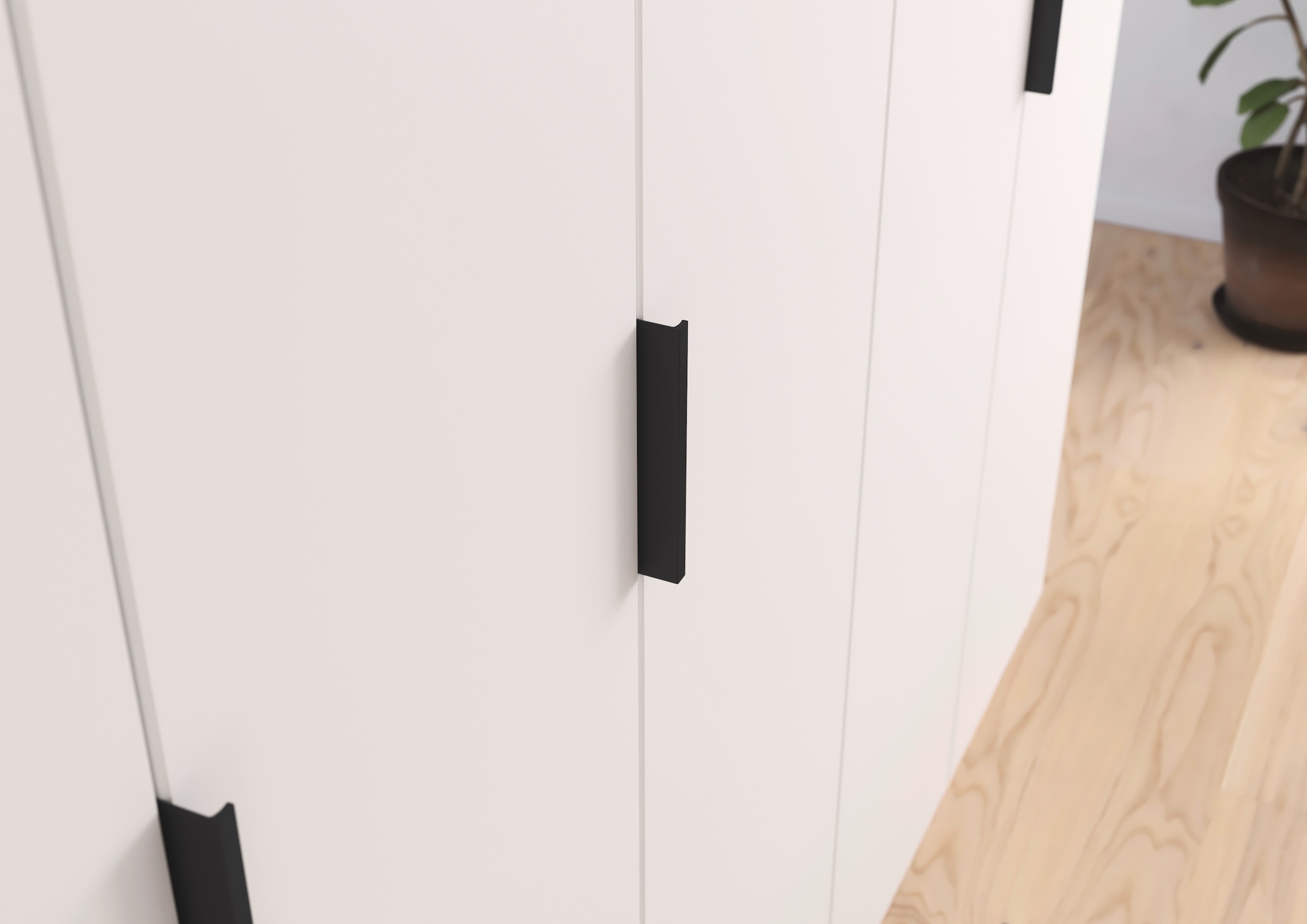 rauch Kleiderschrank »Drehtürenschrank Schrank Garderobe Schlafzimmerschrank KODA«, (oberer Schubkasten mit praktischer Inneneinteilung), mit asymmetrisch angeordneten Schubladen MADE IN GERMANY