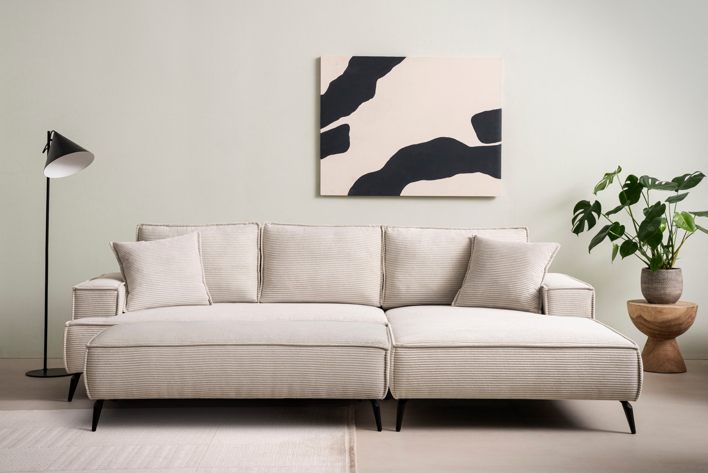 Home affaire Sitzgruppe »TVINNU, Polsterecke L-Form, Schlaffunktion, mit Ho günstig online kaufen