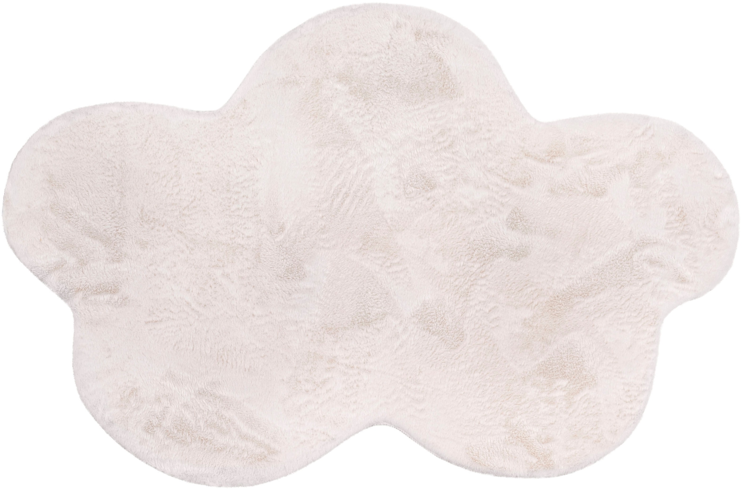 Paco Home Teppich »Pelt 640 Wolke«, wolkenförmig, 16 mm Höhe, Kunstfell, Uni Farben, sehr weicher Flor