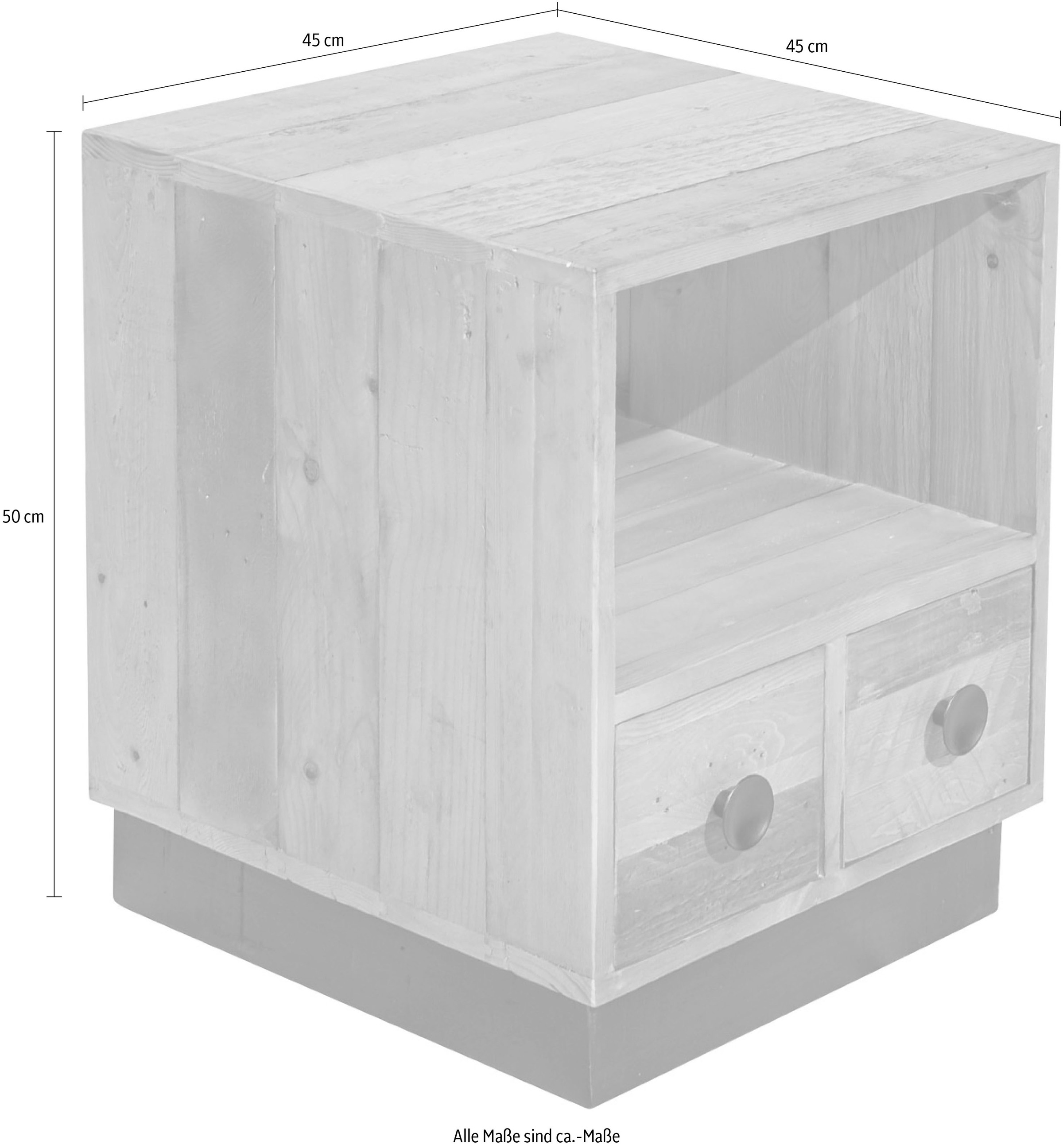 SIT Nachtkommode »Old Pine«, aus recyceltem Pinienholz