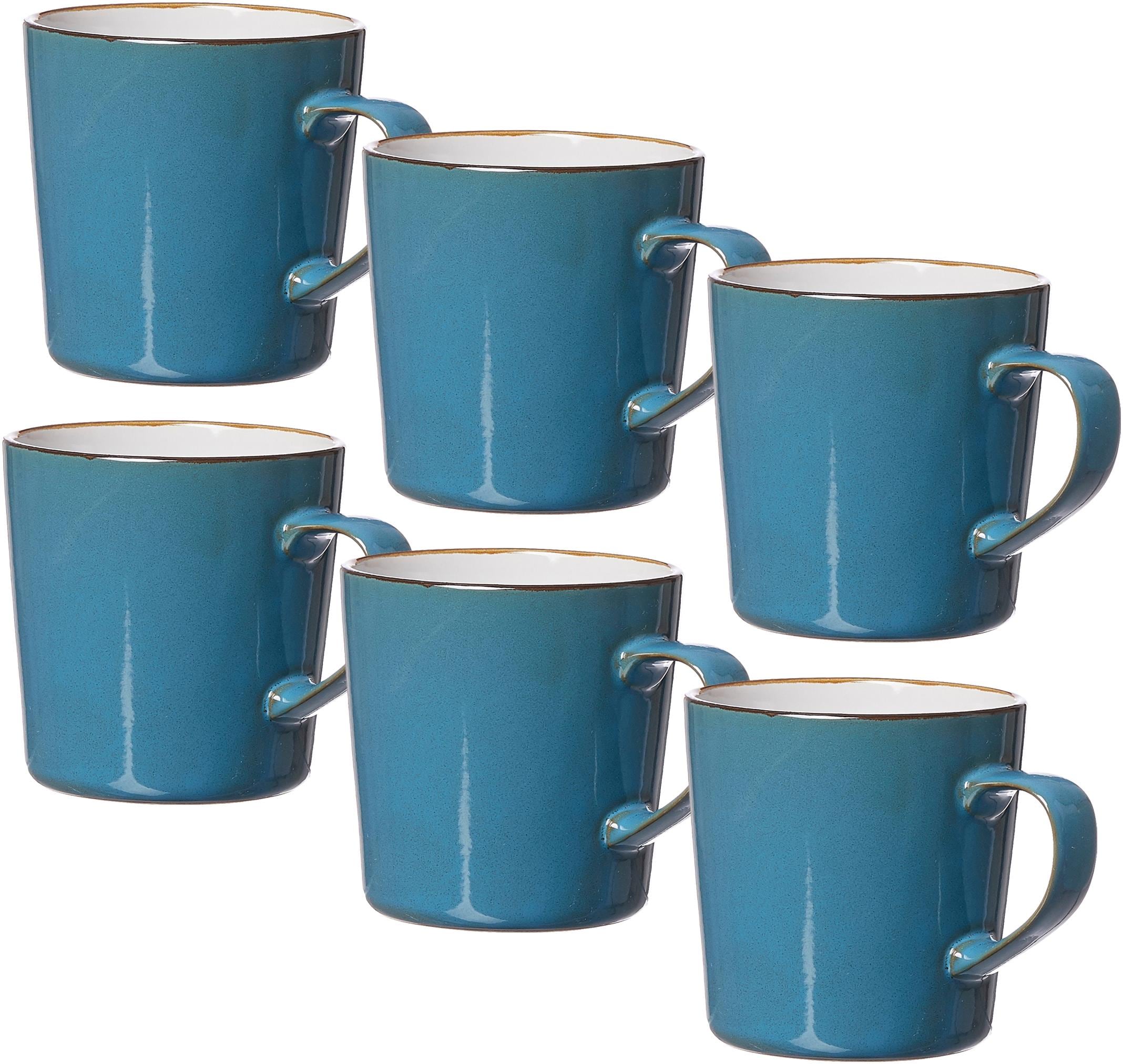 Ritzenhoff & Breker Becher »Kaffeebecher-Set Visby 6tlg, Weiß«, (Set, 6 tlg., Das Set besteht aus 6 Kaffeebechern), 6-teilig