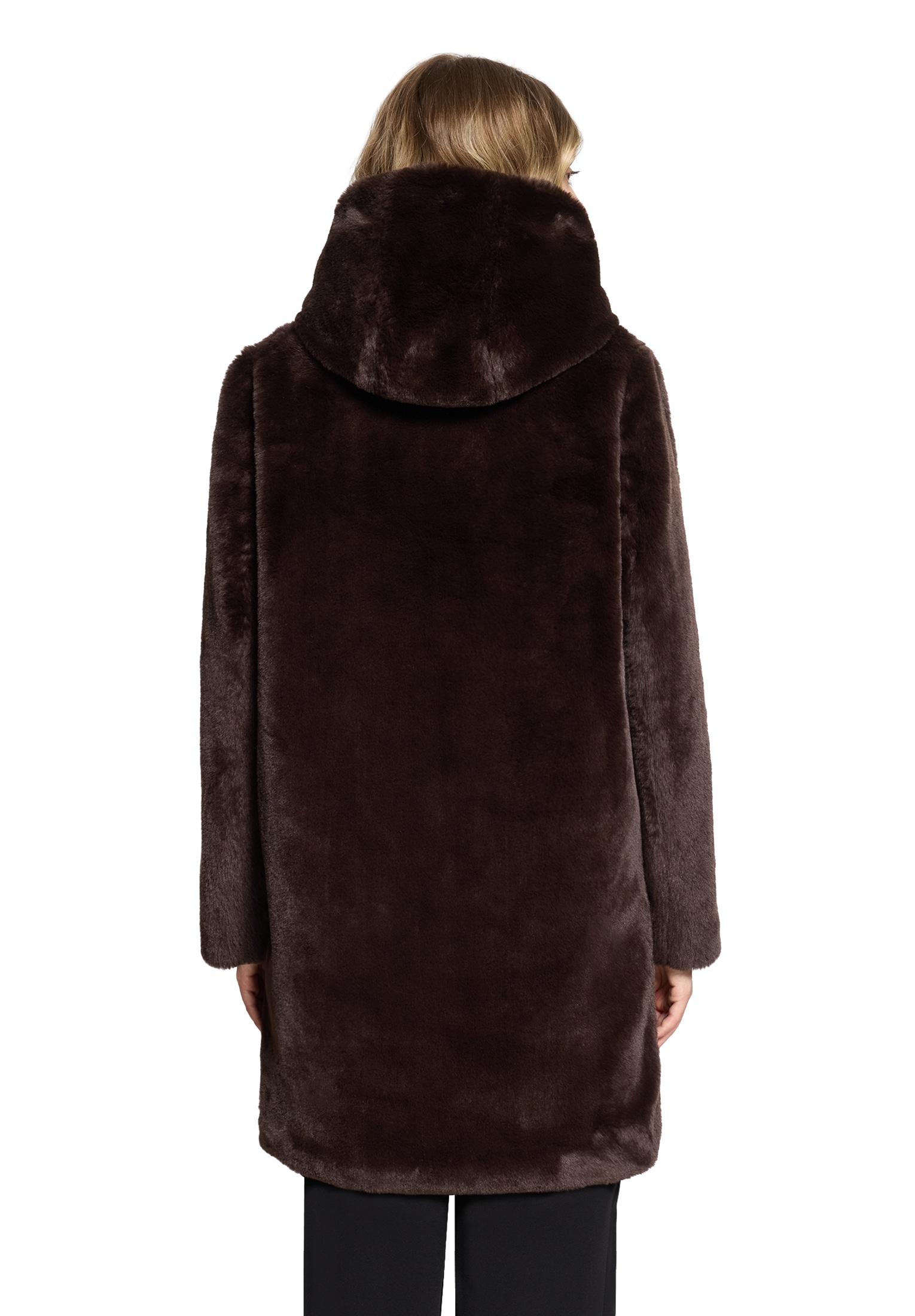 Betty Barclay Plüschjacke mit Kapuze mit Kapuze