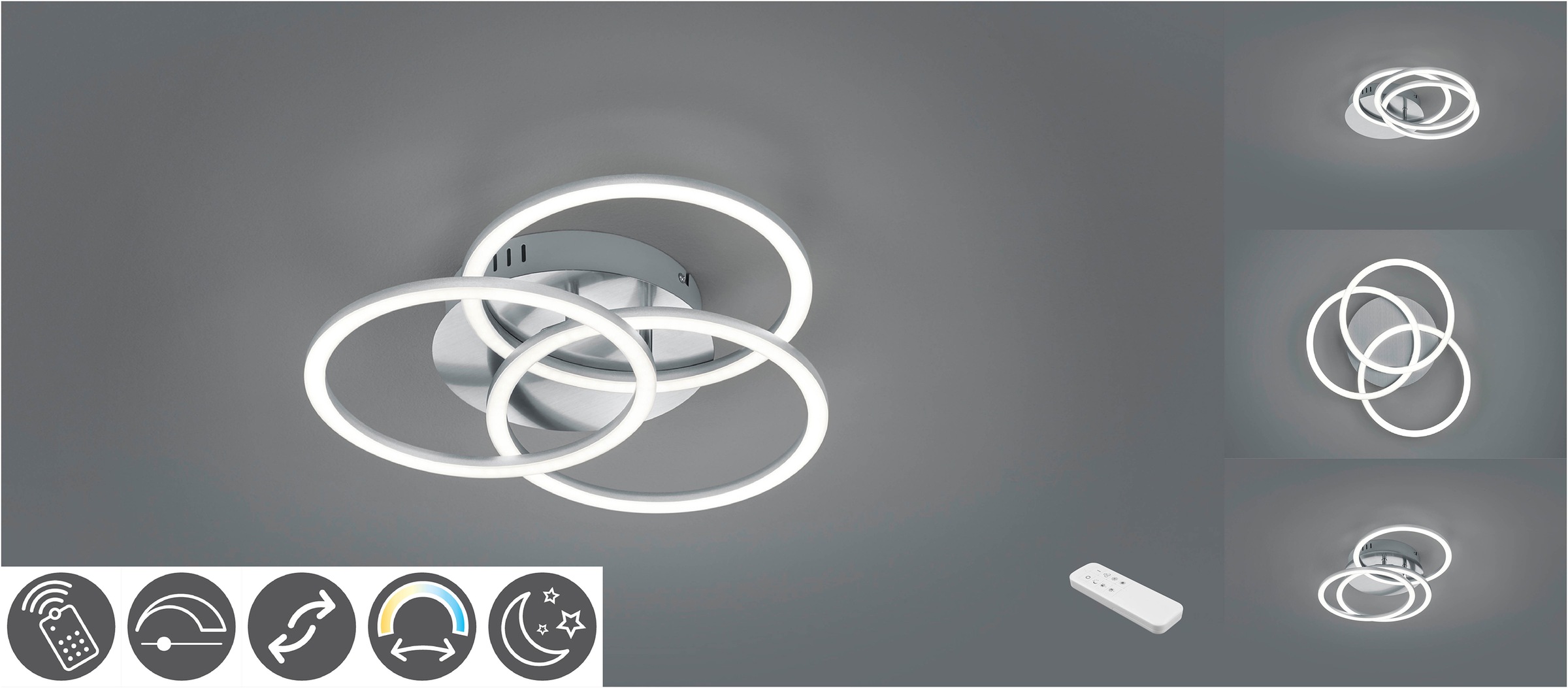 REALITY Leuchten LED Deckenleuchte »Circle«, 1 flammig, Leuchtmittel LED-Bo günstig online kaufen
