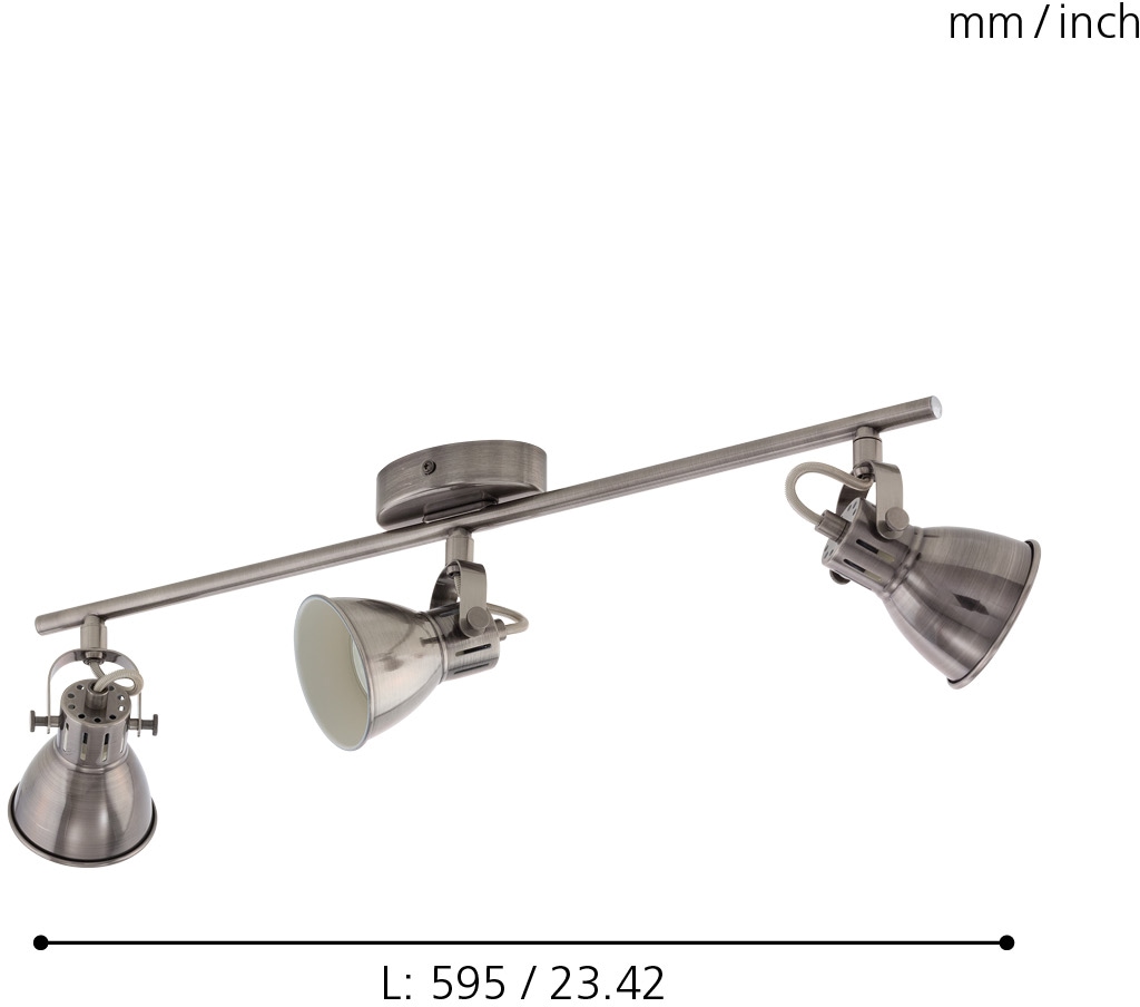 EGLO LED Deckenspots »SERAS«, 3 flammig, Leuchtmittel LED-Board-GU10 | LED wechselbar, LED Deckenleuchte, LED Deckenlampe