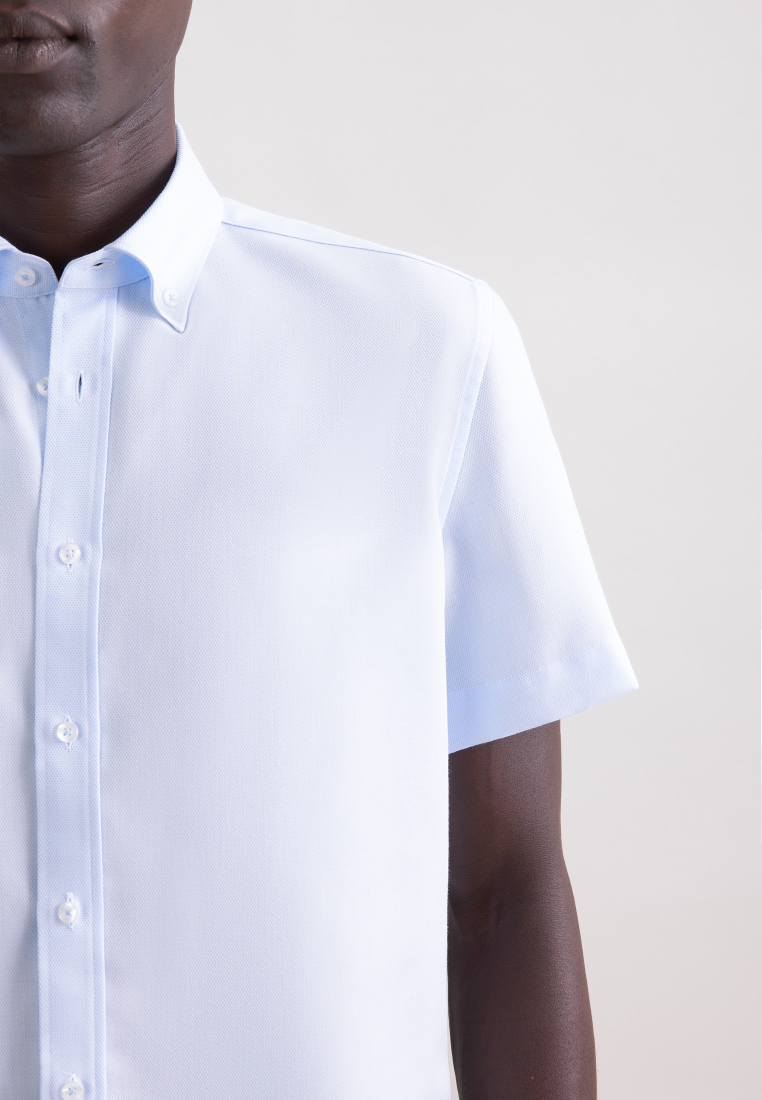 seidensticker Businesshemd »Schwarze Rose« Shaped 1/2 Button-Down-Kragen Struktur