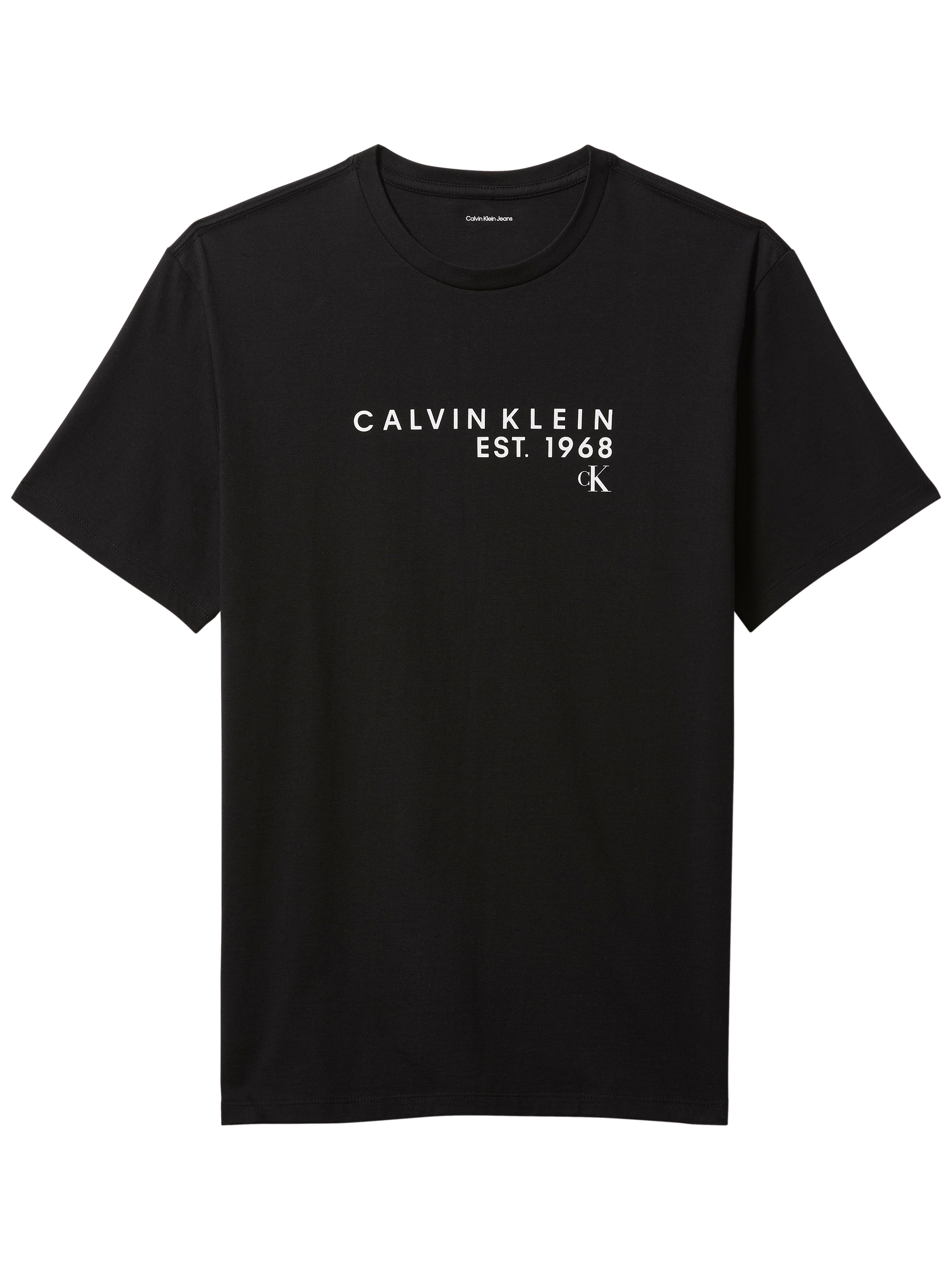 Calvin Klein Jeans T-Shirt Rundhalsausschnitt, Regular Fit, großer Rückendruck