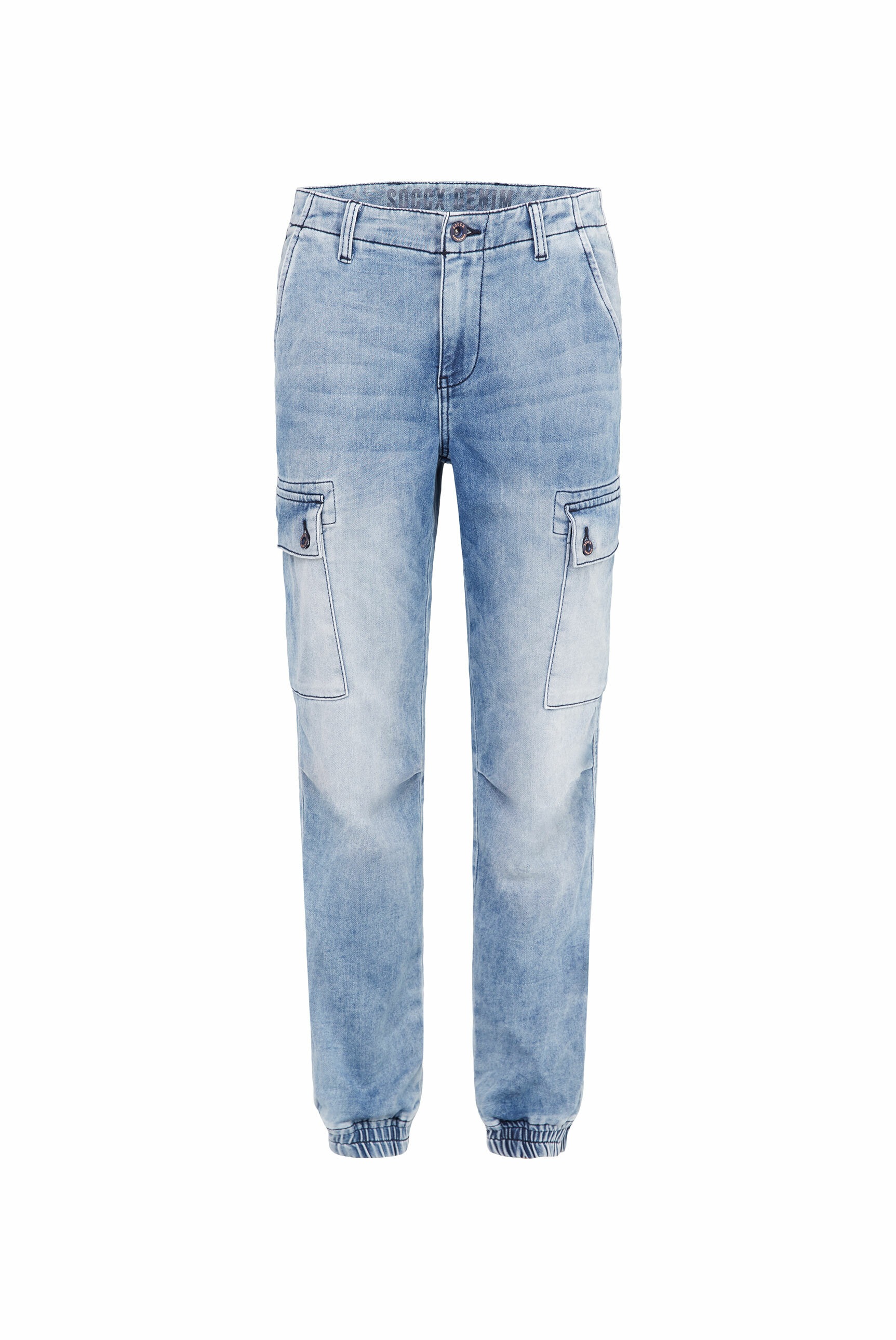 SOCCX Cargojeans, mit Gummizug hinten am Bund