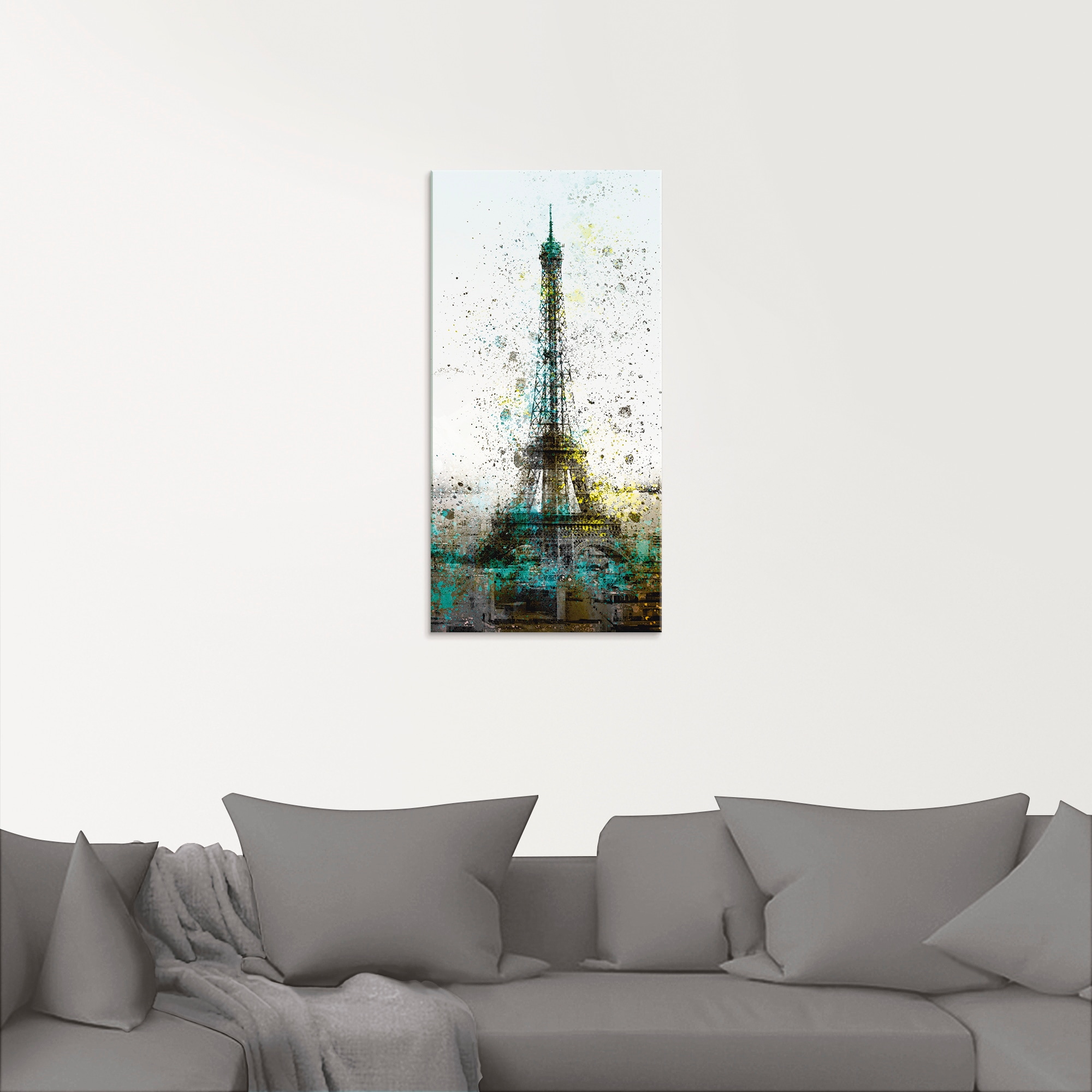 Artland Glasbild »Paris Eiffelturm I«, Gebäude, (1 St.), in verschiedenen Größen