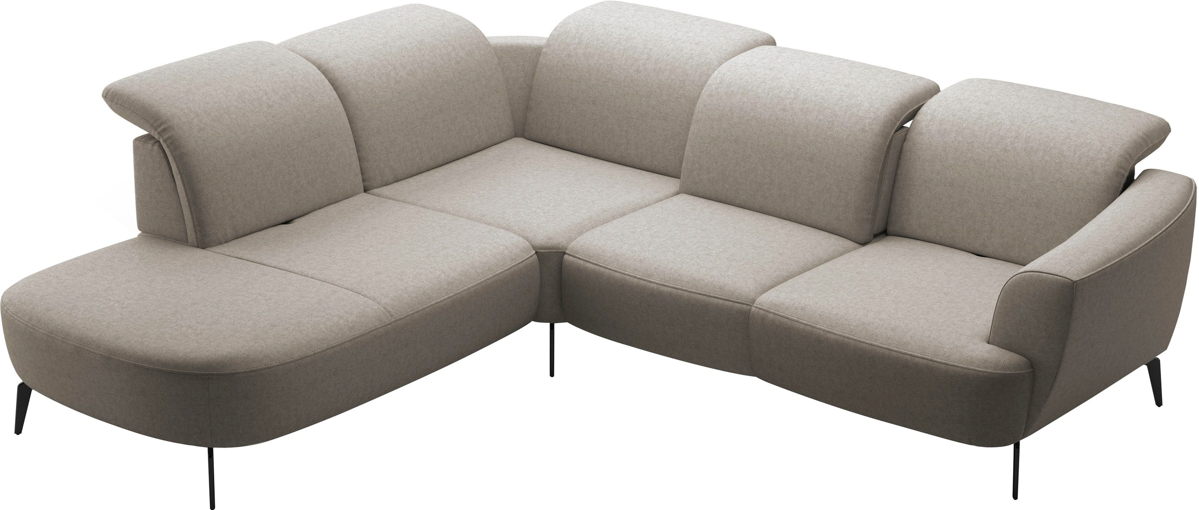 sit&more Ecksofa »Zoe«, ink.Sitztiefenverstellung, wahlweise mit Kopfteilverstellung