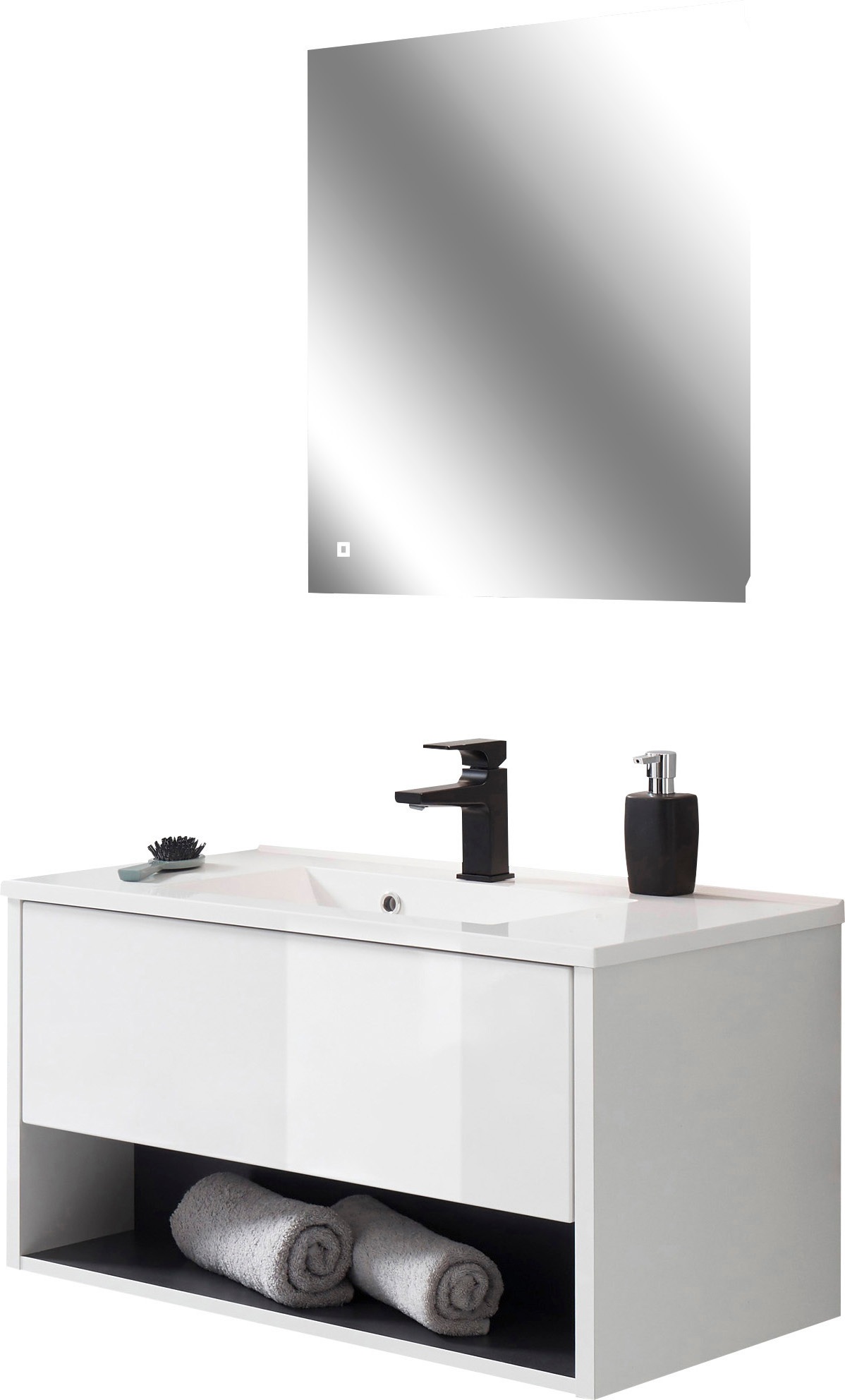 PLACES OF STYLE Badmöbel-Set »Studio Line, Bad im modernen Design, 2-teilig günstig online kaufen