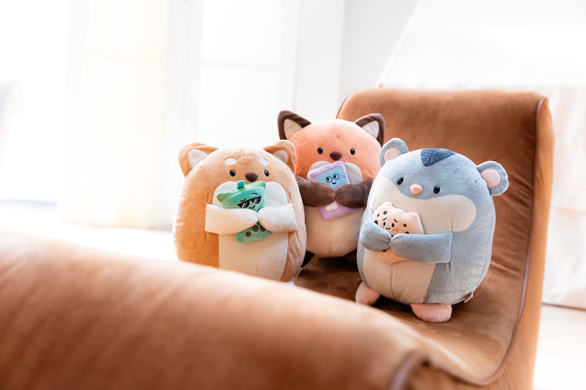Nici Kuscheltier »mymochi, Fuchs Geeks 27 cm mit Video Spiel«