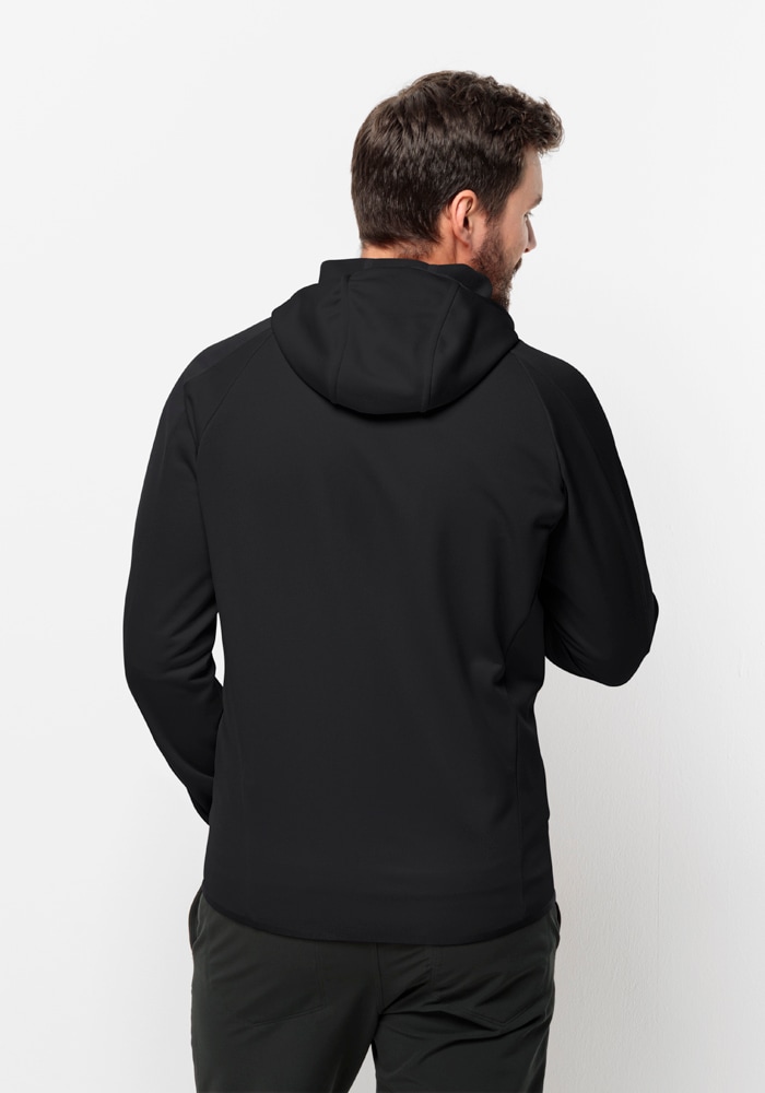 Jack Wolfskin Fleecejacke »ALPGRAT HOODED FZ M«, mit Kapuze