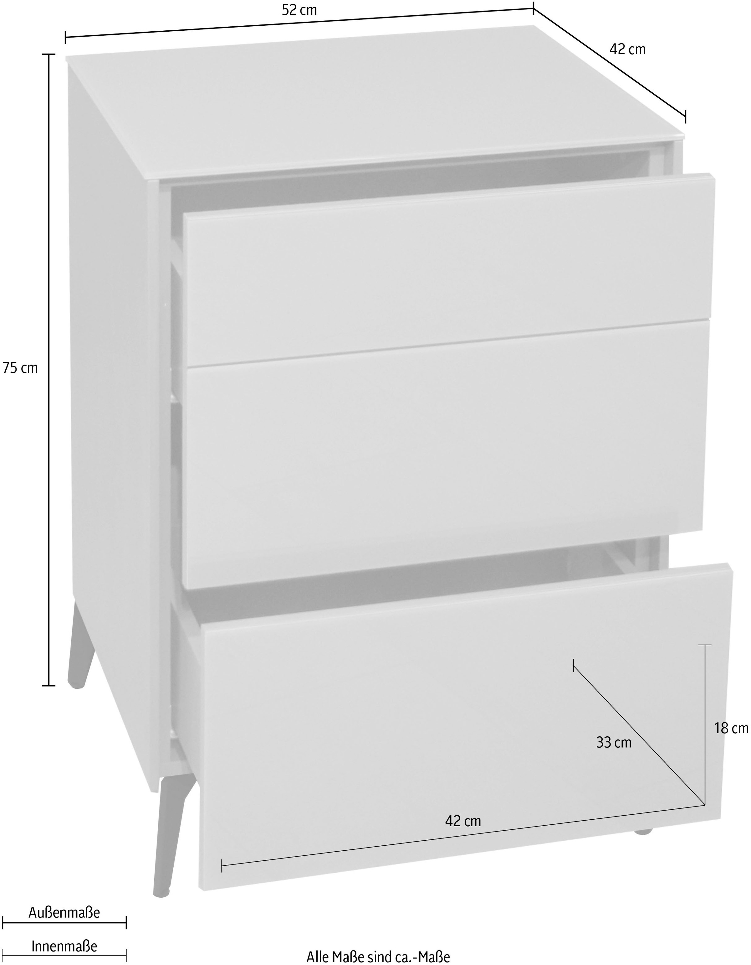 Mäusbacher Kommode »Imola TOPSELLER!« OTTOs Choice,  Mäusbacher Kommode mit Glasfront und Glasoberplatte