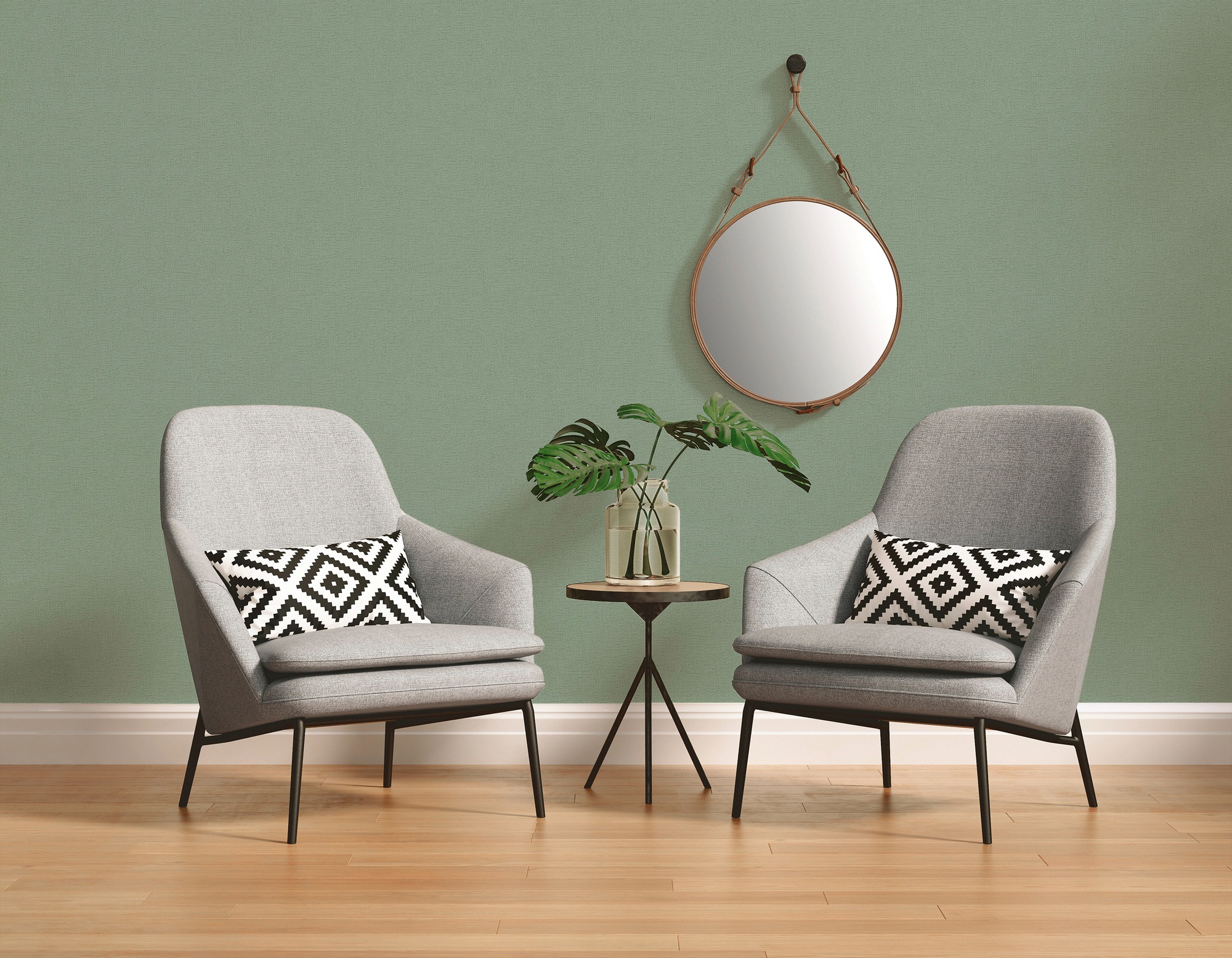 A.S. Création Vliestapete »Attractive«, einfarbig-unifarben-uni, Uni Tapete einfarbig Tapeten Wohnzimmer Schlafzimmer Küche Flur Design