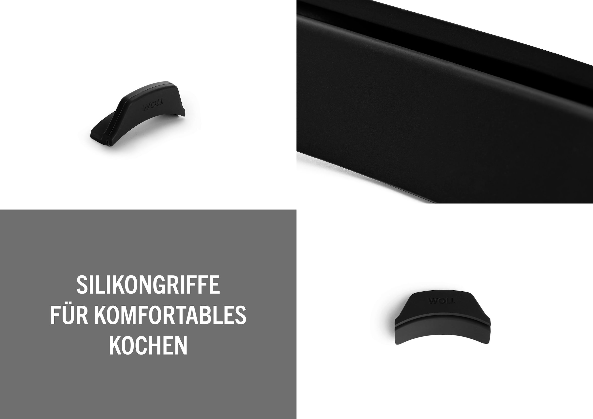 WOLL Pfannengriff »WOLL Silikongriffe für Bräter« Set, 2 Stk. tlg. Hitzebeständig, Spülmaschinengeeignet
