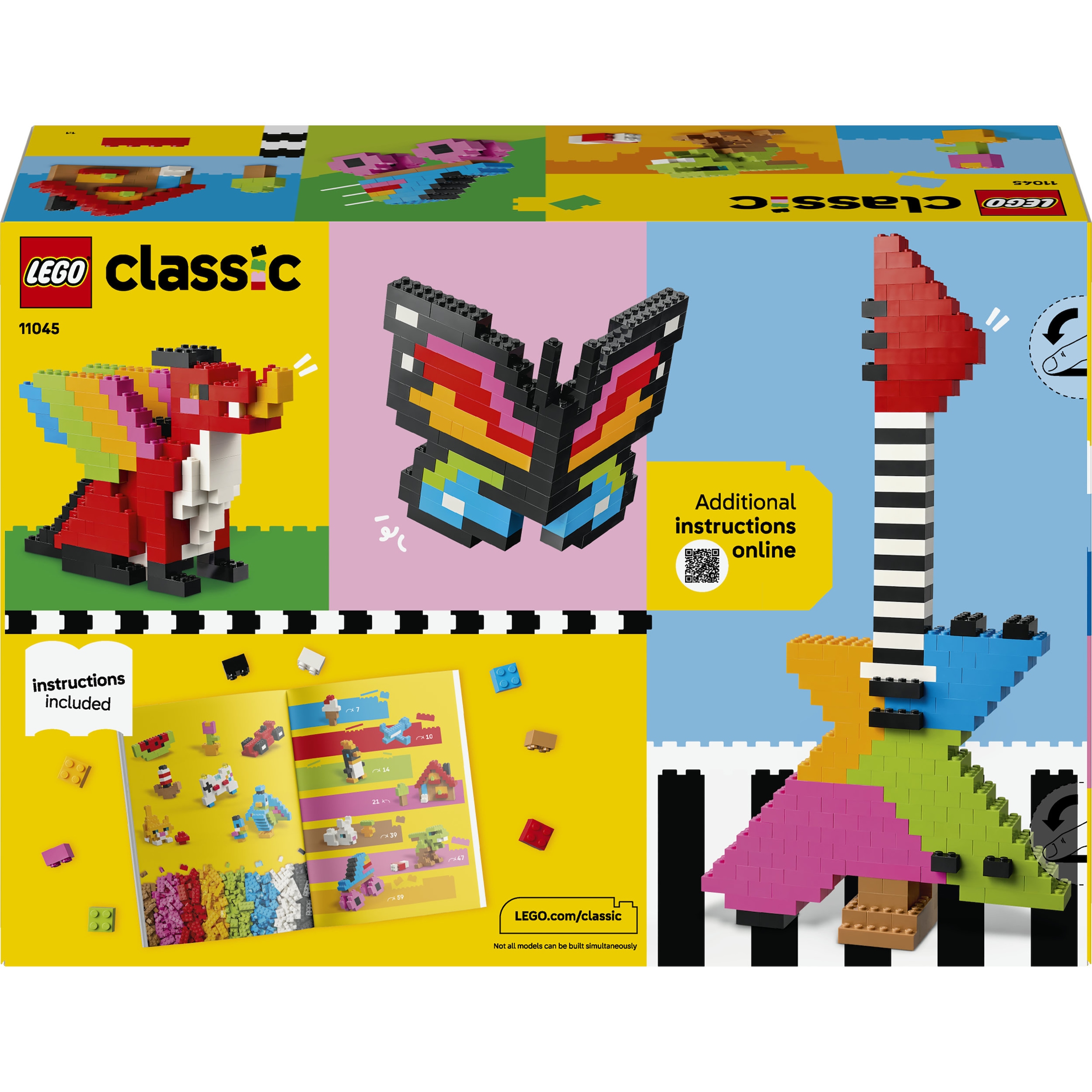 LEGO® Konstruktionsspielsteine »Kreative Bunte Steine (11045), LEGO Classic« Made in Europe