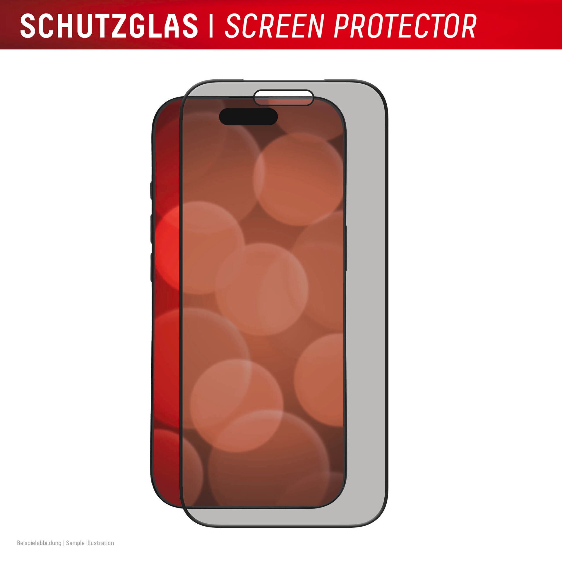 Displex Displayschutzglas »Privacy Glass Screen Protector«, für Apple iPhone 17-Apple iPhone 17 Pro, Displayschutzfolie, Schutzfolie, Bildschirmschutz, kratz- & stoßfest