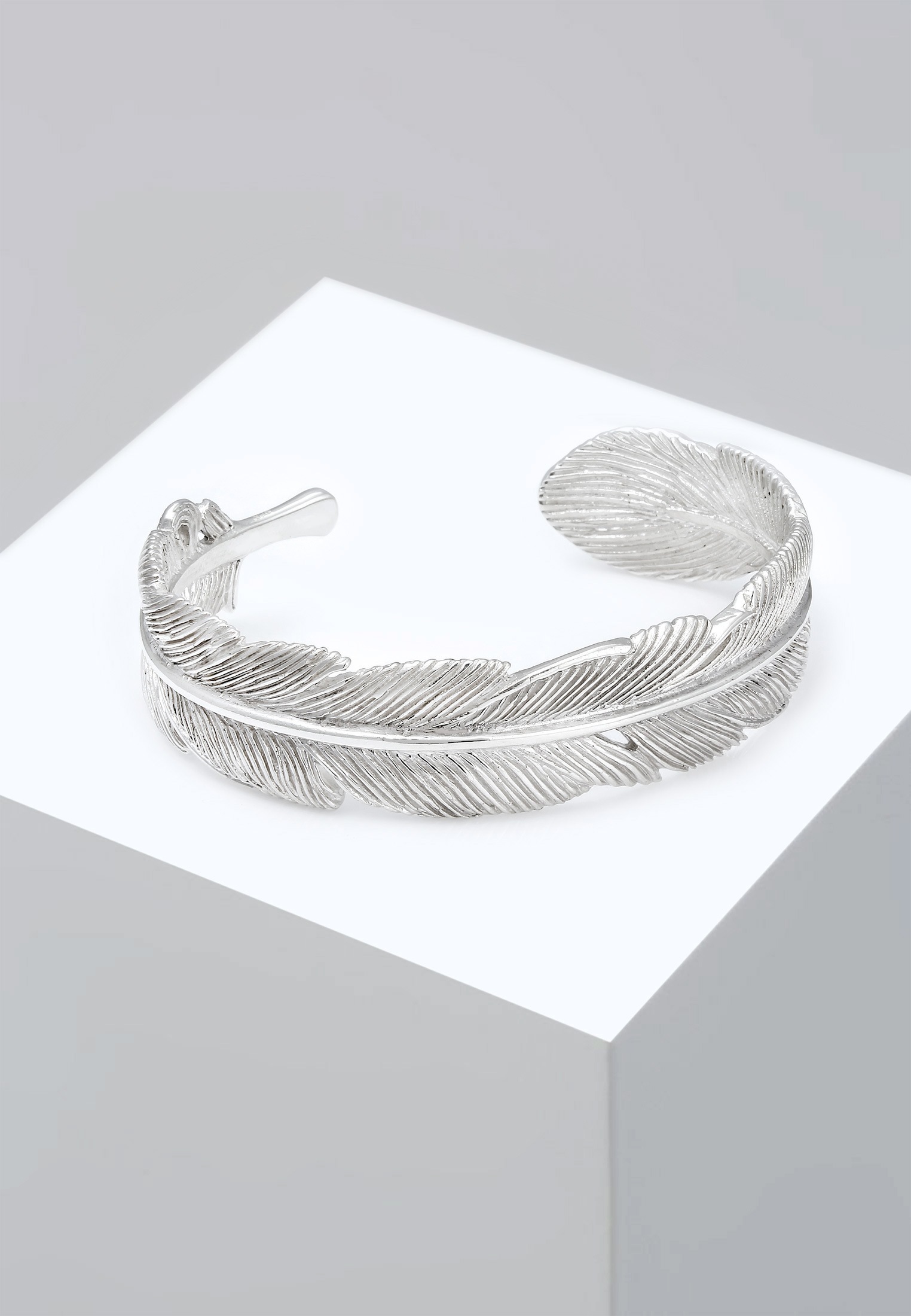 Elli Premium Armreif »Armspange Feder 925 Sterling Silber«
