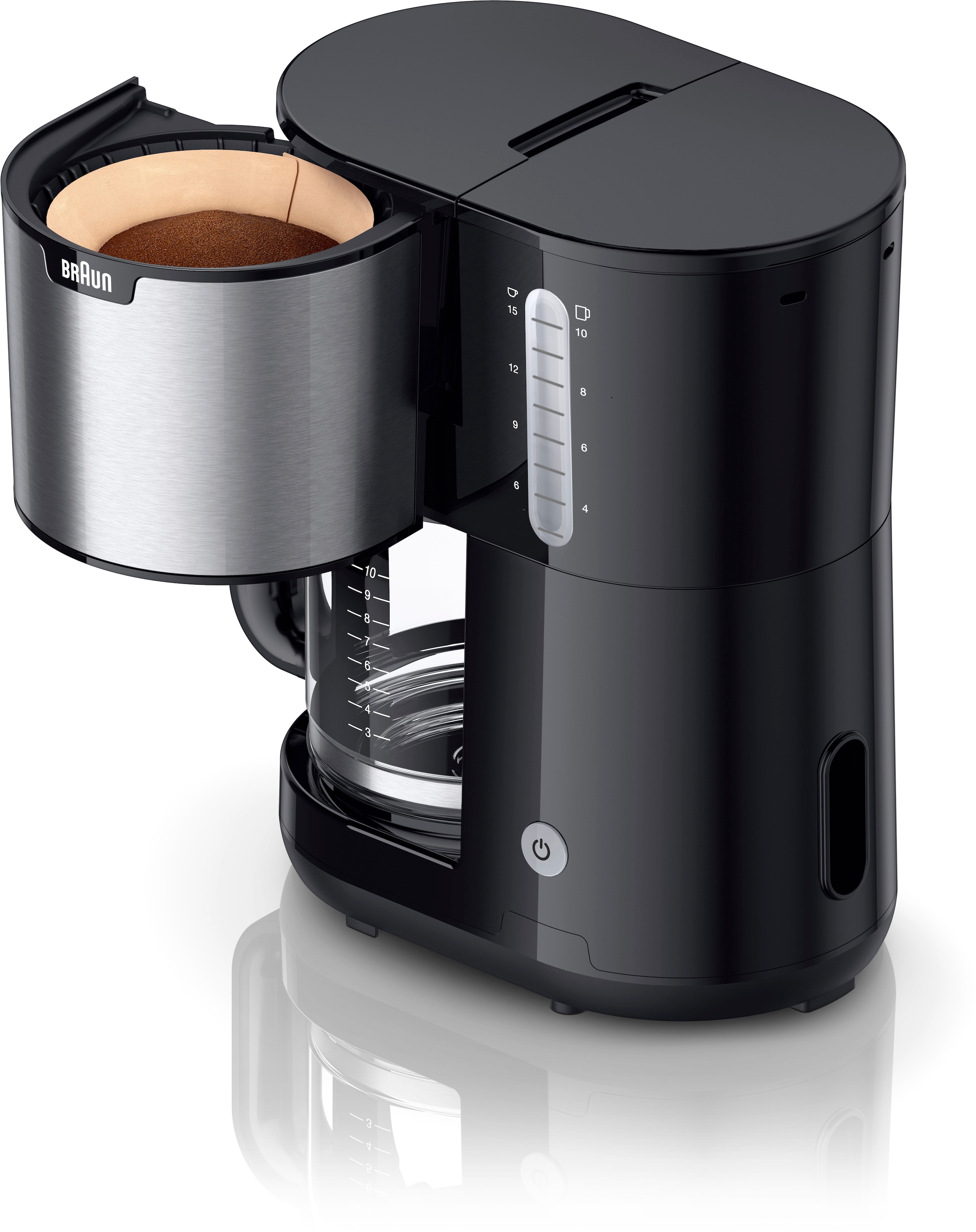 Braun Filterkaffeemaschine »PurShine KF1500 BK«, 1,7 l Kaffeekanne, Papierfilter