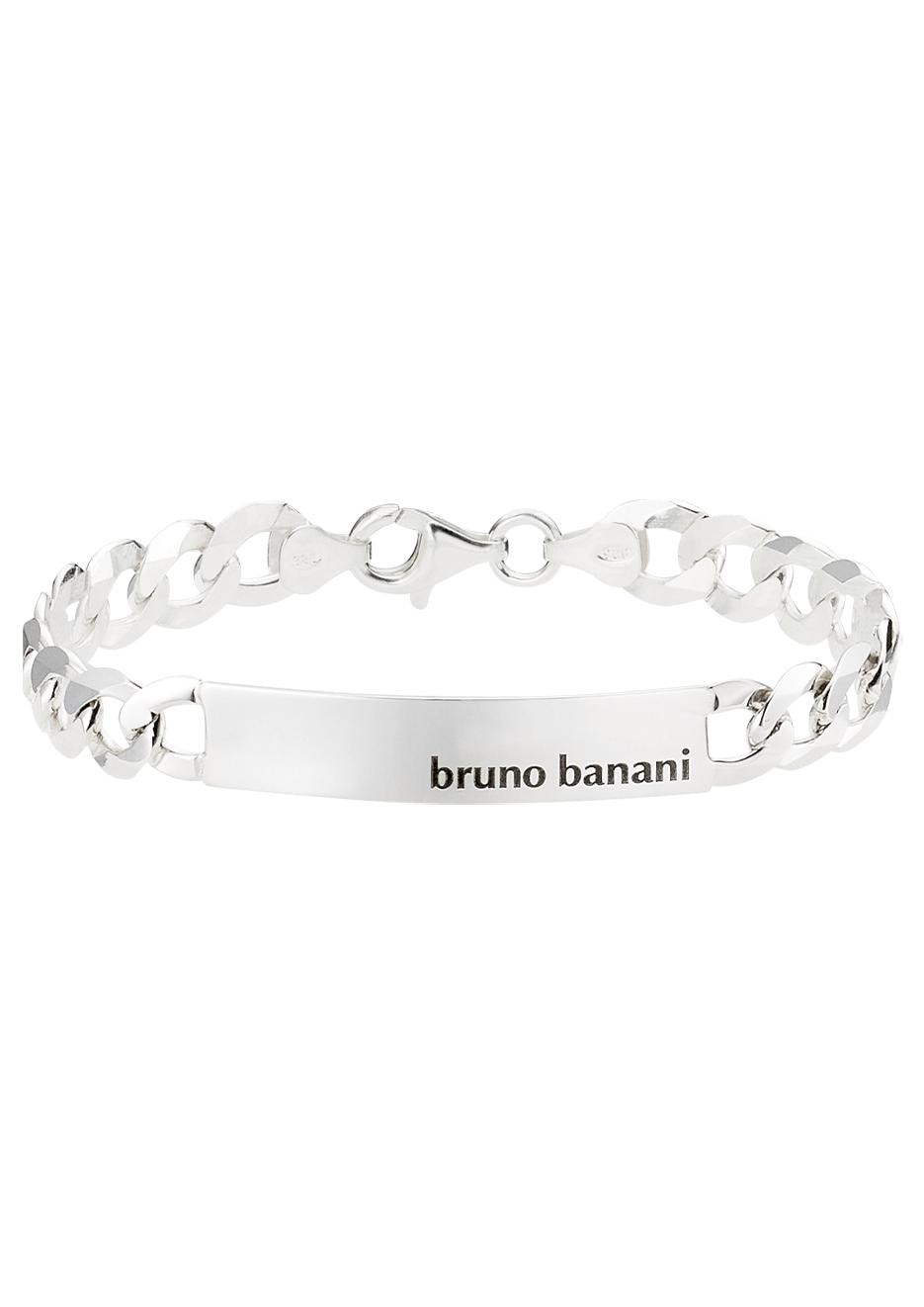 Bruno Banani Silberarmband »Schmuck Geschenk, ID Armband Gravur Panzerkette  breit Silber« im Online-Shop bestellen