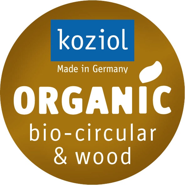 KOZIOL Speiseteller »CLUB PLATE, Ø 26 cm, spülmaschinengeeignet« aus biozirkulärem Kunststoff & FSC® zertifiziertem Holz, melaminfrei