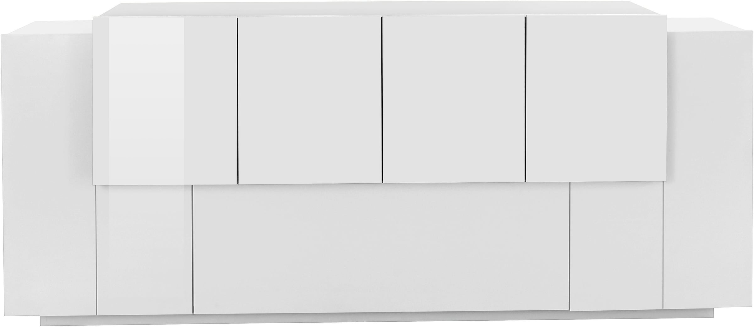 INOSIGN Sideboard »Coro, Kommode, Schrank, Kredenz, grifflos mit Einlegeböden«, 1 Klappe, 6 Türen, Doppeltiefe, B/T/H 200x86x45cm