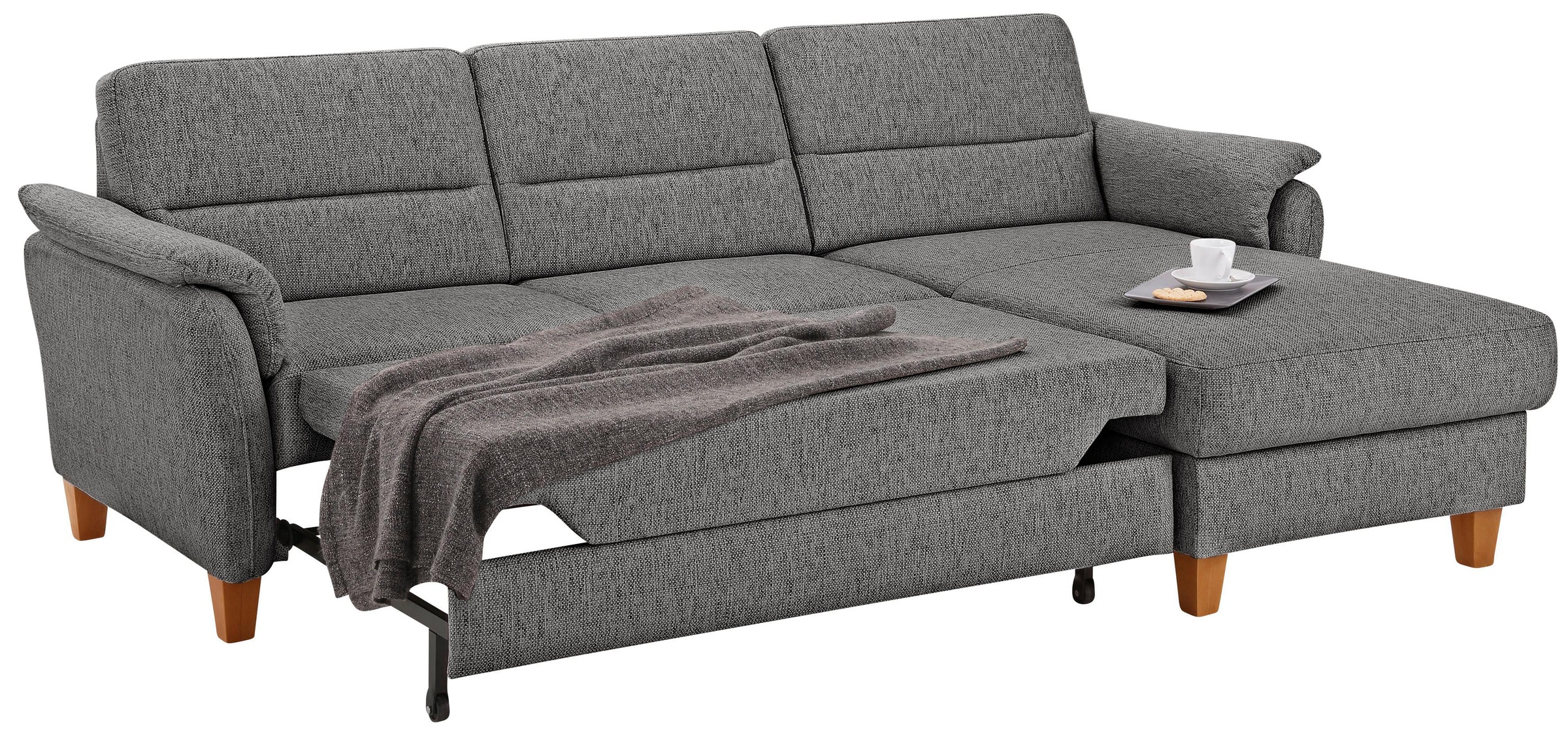 Home affaire Ecksofa »Palmera L-Form«, Federkern, wahlweise mit Bettfunktion und mit/ohne Bettkasten