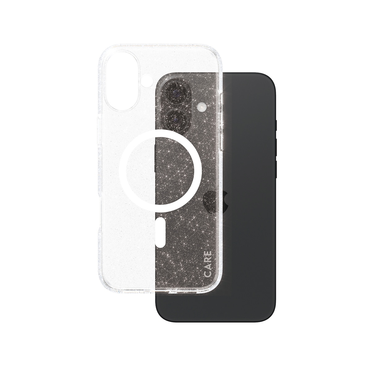 CARE by PanzerGlass Handyhülle »Star Lit Case für Apple iPhone 16 Plus«, Backcover, Schutzhülle, Handyschutzhülle, Case, Schutzcase, stoßfest