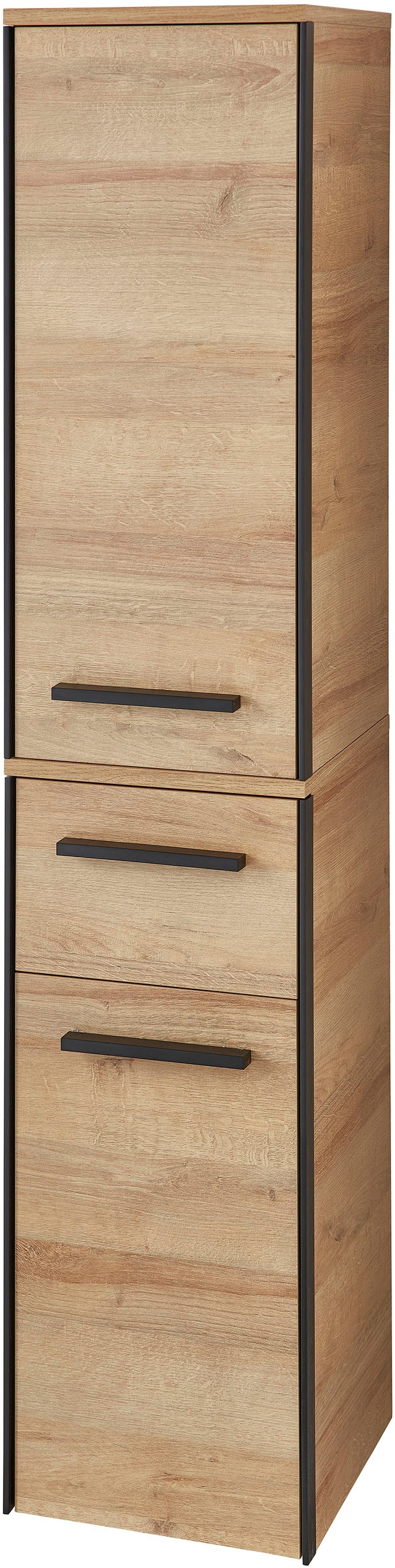 Saphir Badmöbel-Set »Quickset 395 3-teilig, Waschbeckenunterschrank mit LED-Spiegelschrank«, (4 St.), Midischrank, inkl. Türdämpfer, 6 Türen, 1 Schublade, Bad-Set