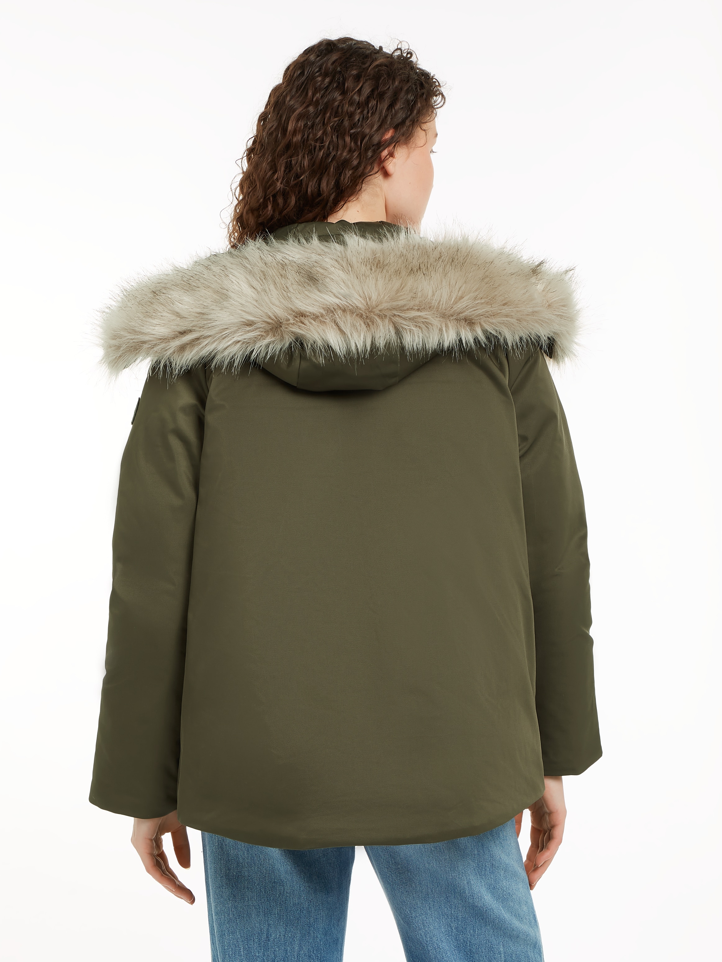 Tommy Hilfiger Parka, mit Kapuze, mit Logopatch