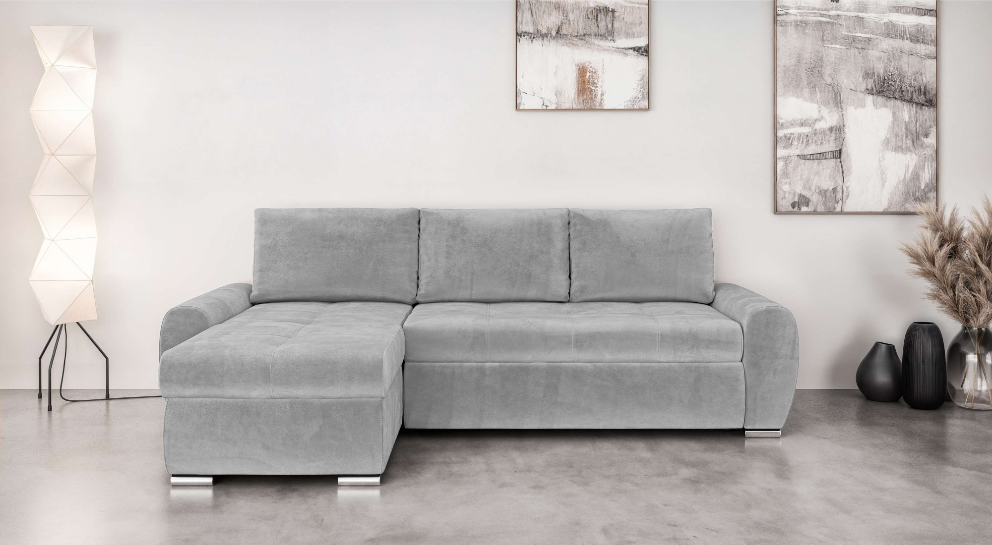 Home affaire Ecksofa »HAVERHILL Schlafsofa mit Bettkasten, Maße B/H/T: 237/ günstig online kaufen