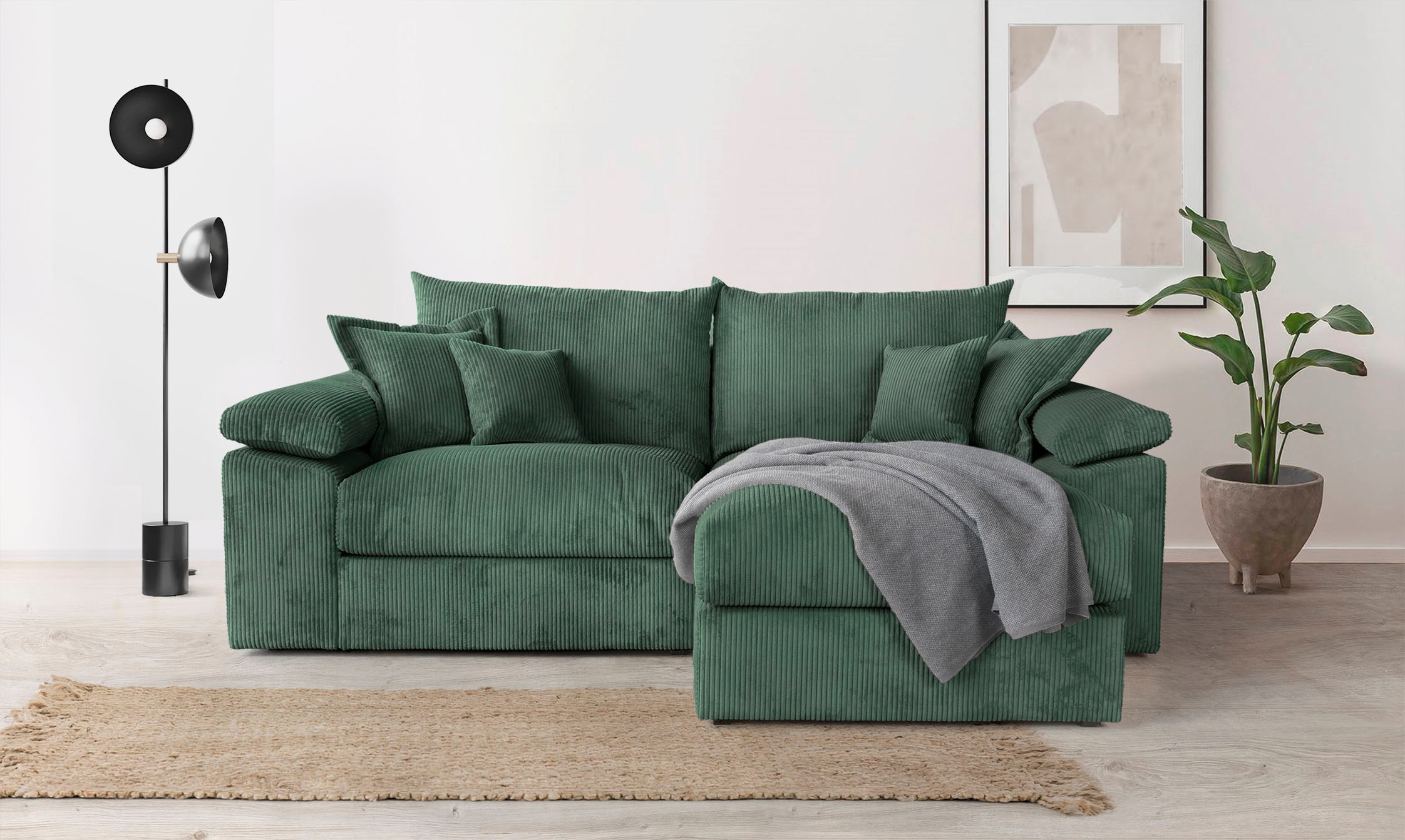 Home affaire Ecksofa »Soft&Cosy XL L-Form - Breite 246 cm«, Mega-Sofa, in C günstig online kaufen