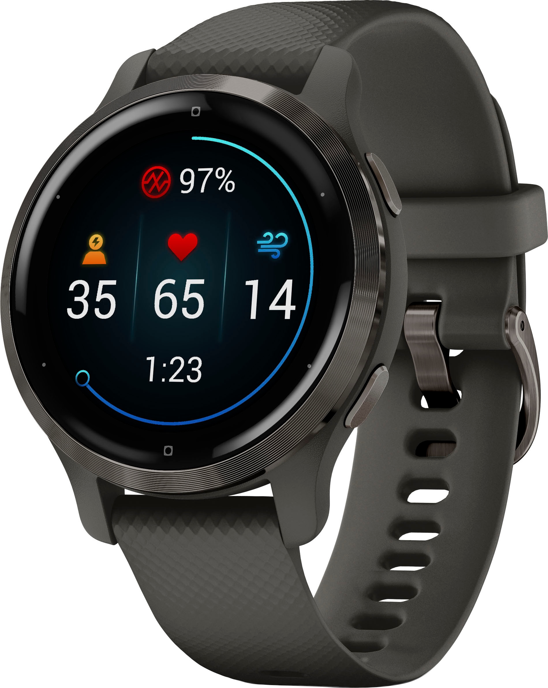 Garmin Smartwatch »Venu 2S«, (25 vorinstallierten Sport-Apps)