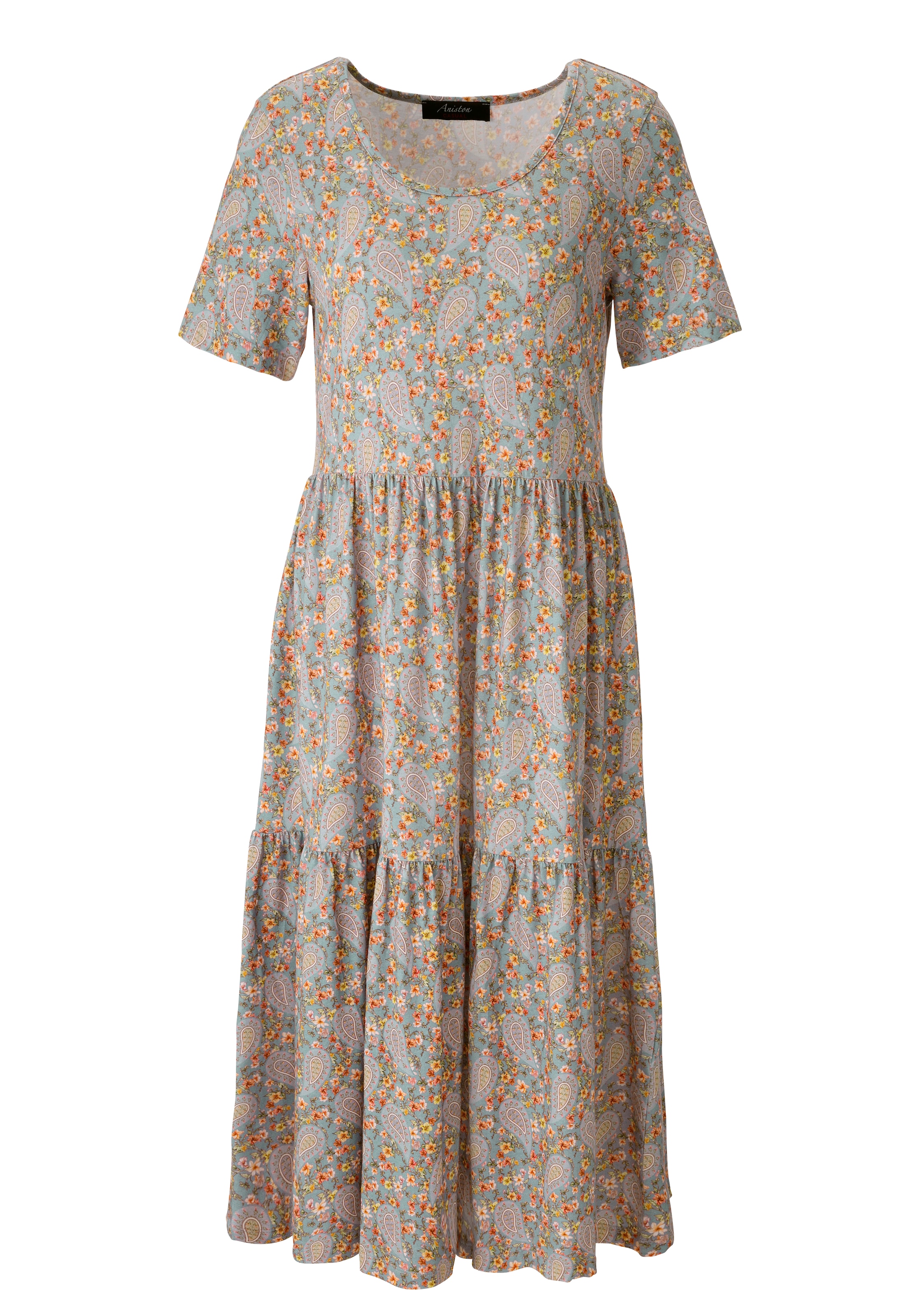 Aniston CASUAL Sommerkleid mit romantischem Blumendruck und Paisley-Muster
