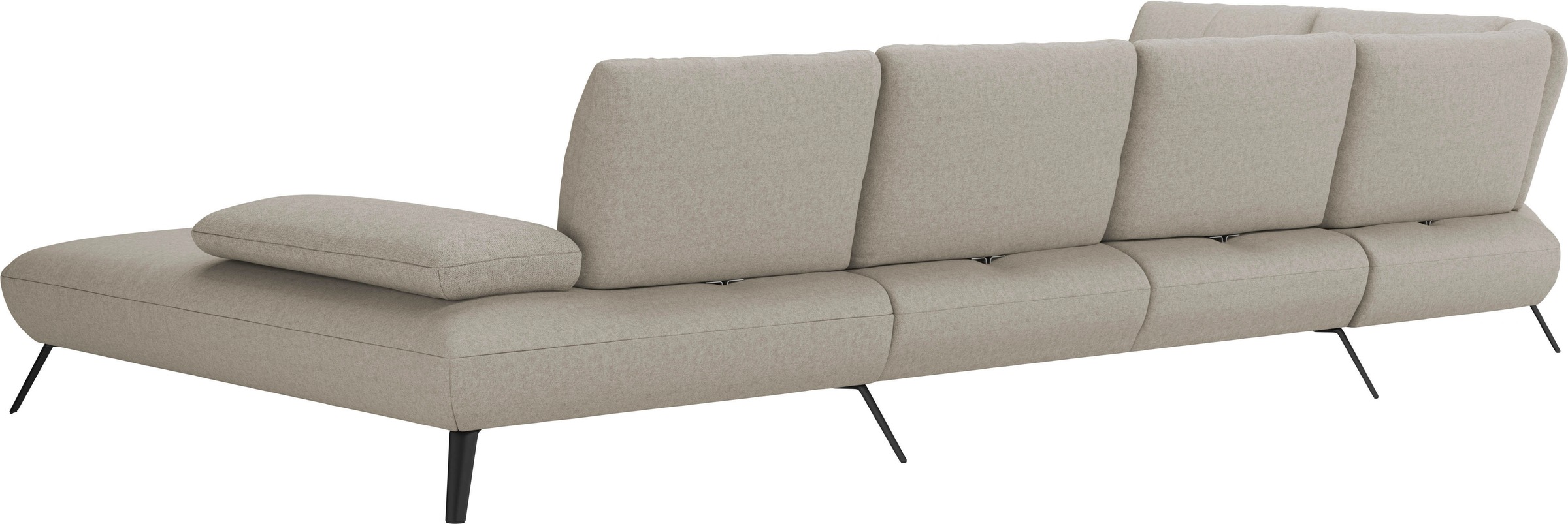 Places of Style Wohnlandschaft »Mikado U-Form«, inkl. Sitztiefenverstellung und Armteilverstellung
